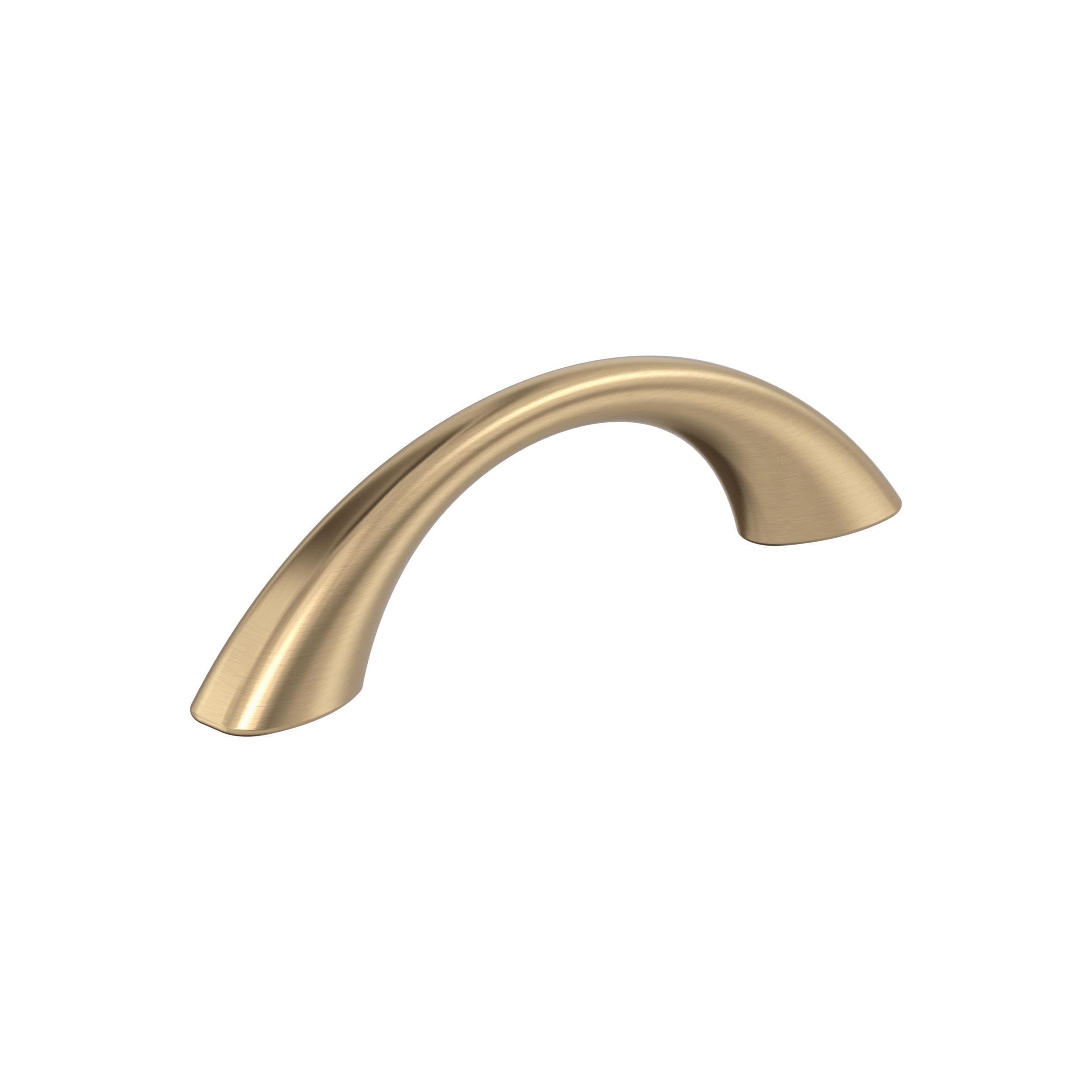 Champagne Bronze 3-Inch Modern Cabinet Pull with Mounting Hardware