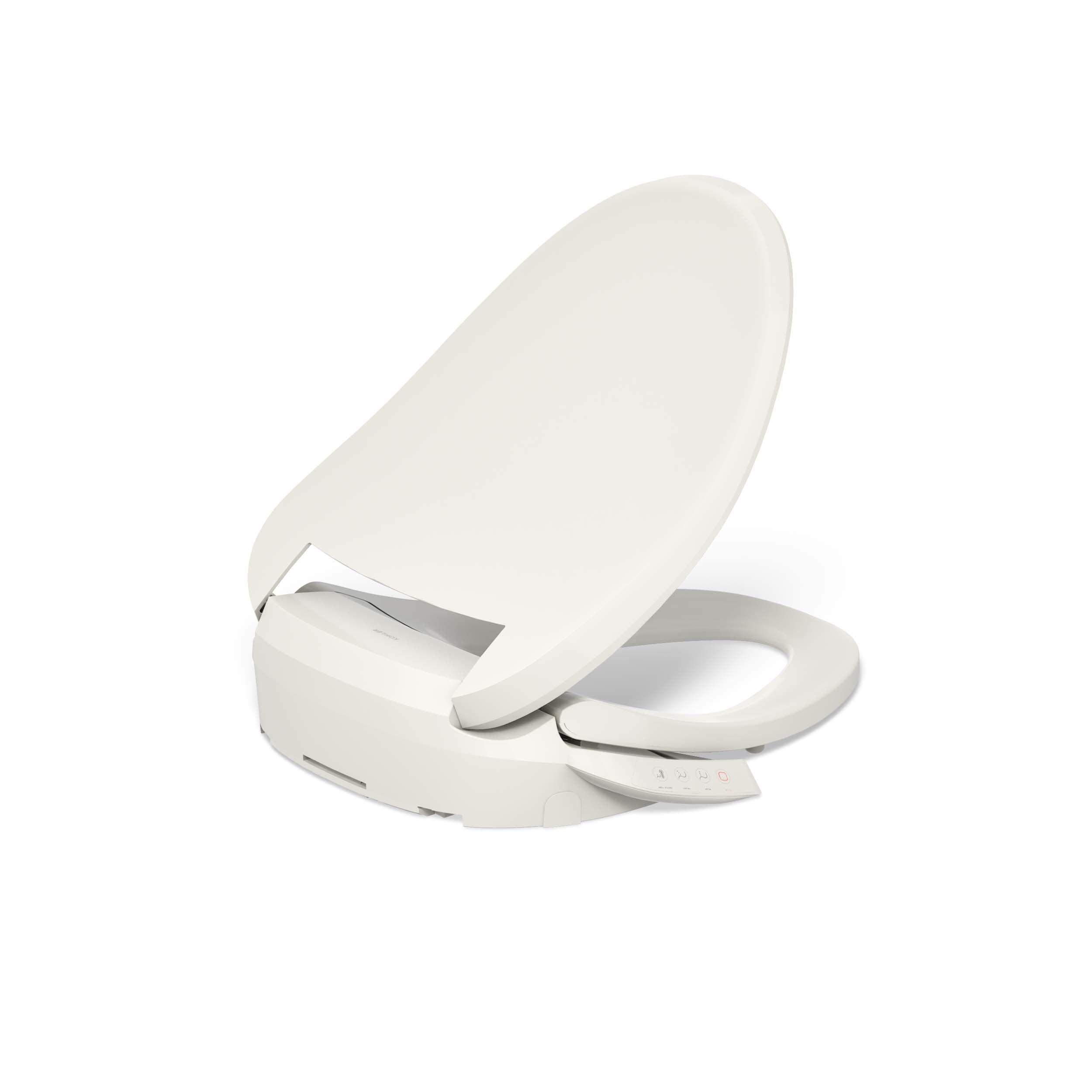 PureWash E545 Elongated Heated Bidet Toilet Seat, Electric Bidets for Existing Toilets