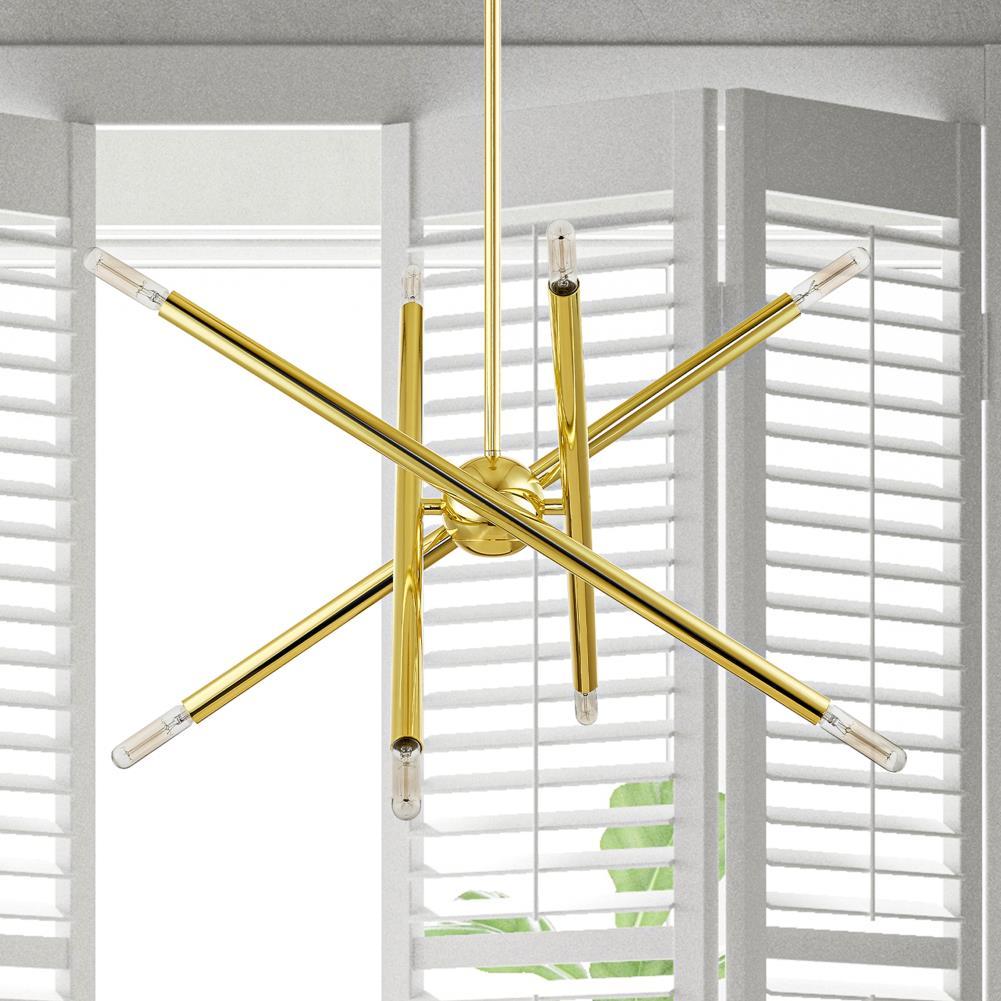 Livex Lighting Soho 8 - Light Chandelier in  Polished Brass