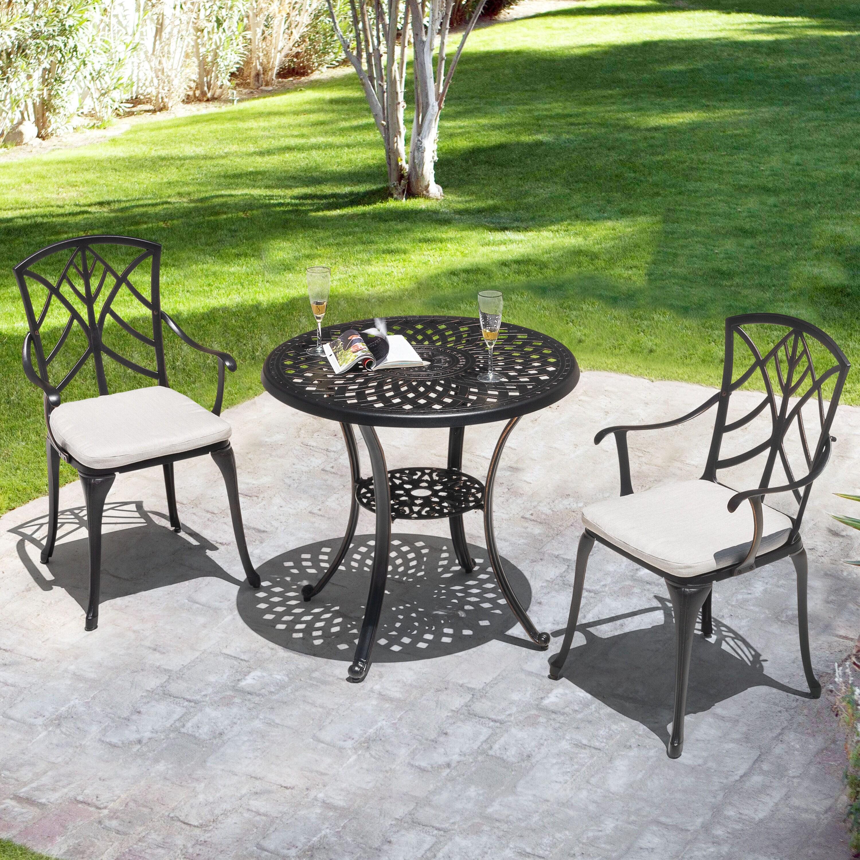 15 in. x 16 in. Outdoor Patio Chair Seat Cushion in Gray (2-Pack)