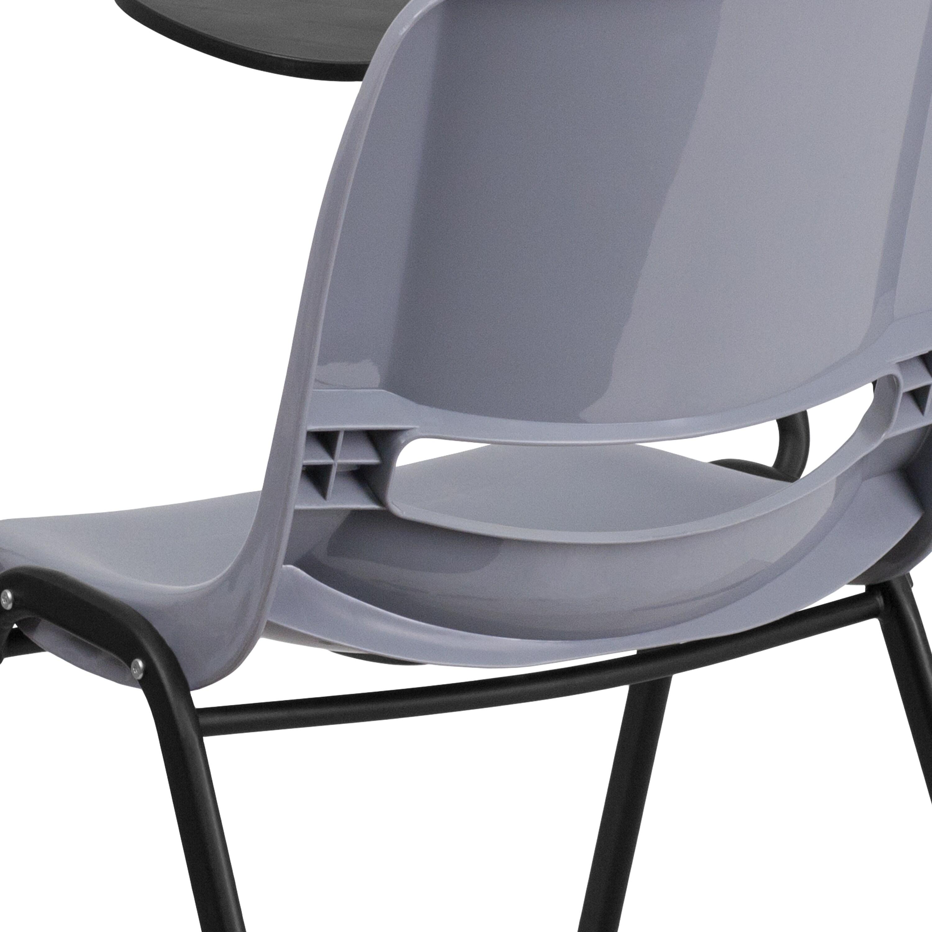 Westley Ergonomic Shell Chair with Right Handed Flip-Up Tablet Arm