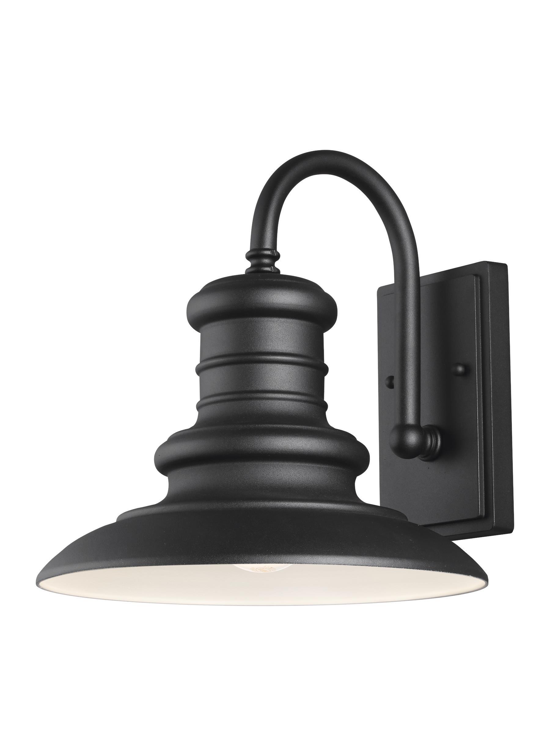 Generation Lighting Redding Station 12 1/2" High Black Outdoor Wall Light
