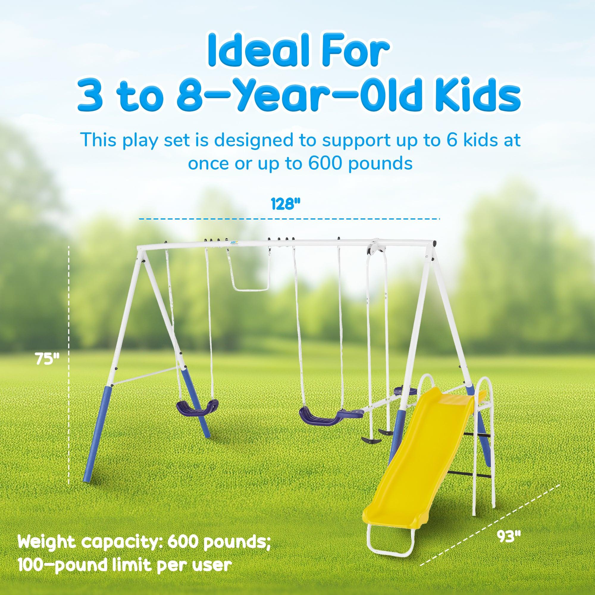 XDP Recreation XDP Recreation Blue Ridge Play Outdoor Backyard Playset Kids Swing Set W/ Slide