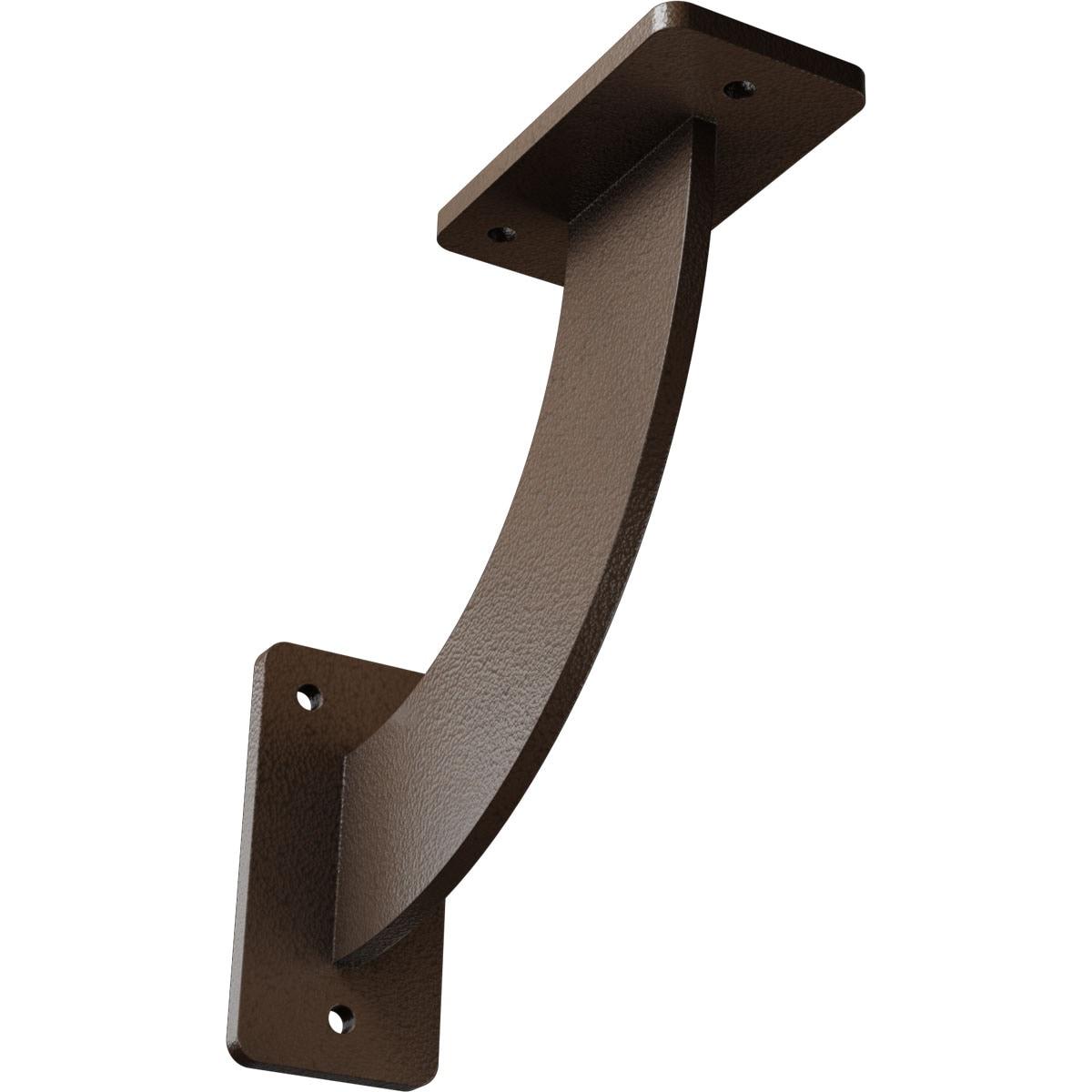Ekena Millwork 2"W x 7"D x 7"H Bradford Steel Bracket, Hammered Brown