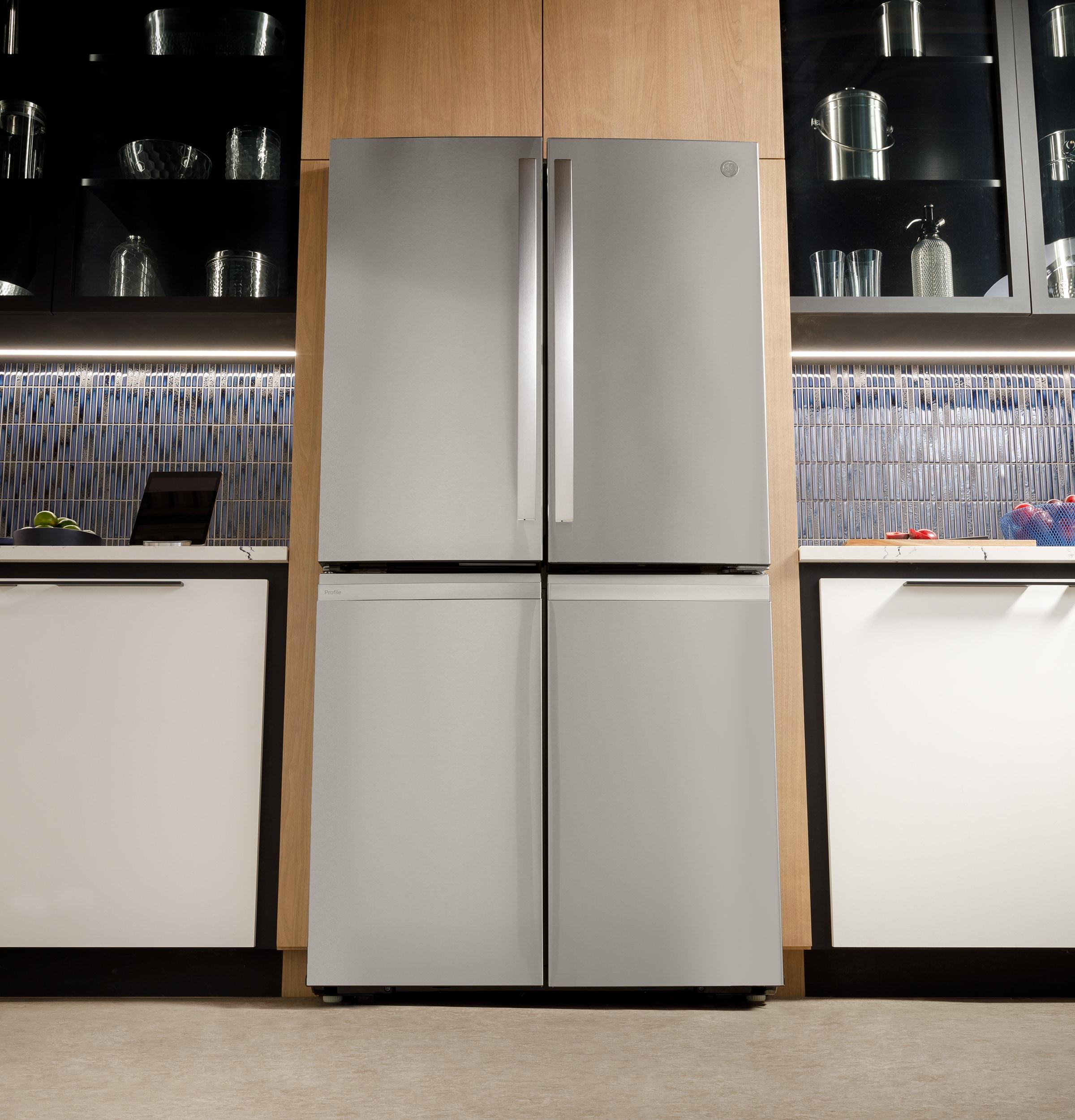 GE Profile™ Series Energy Star Smart 28 Cu. Ft. Fingerprint Resistant Quad-Door Refrigerator
