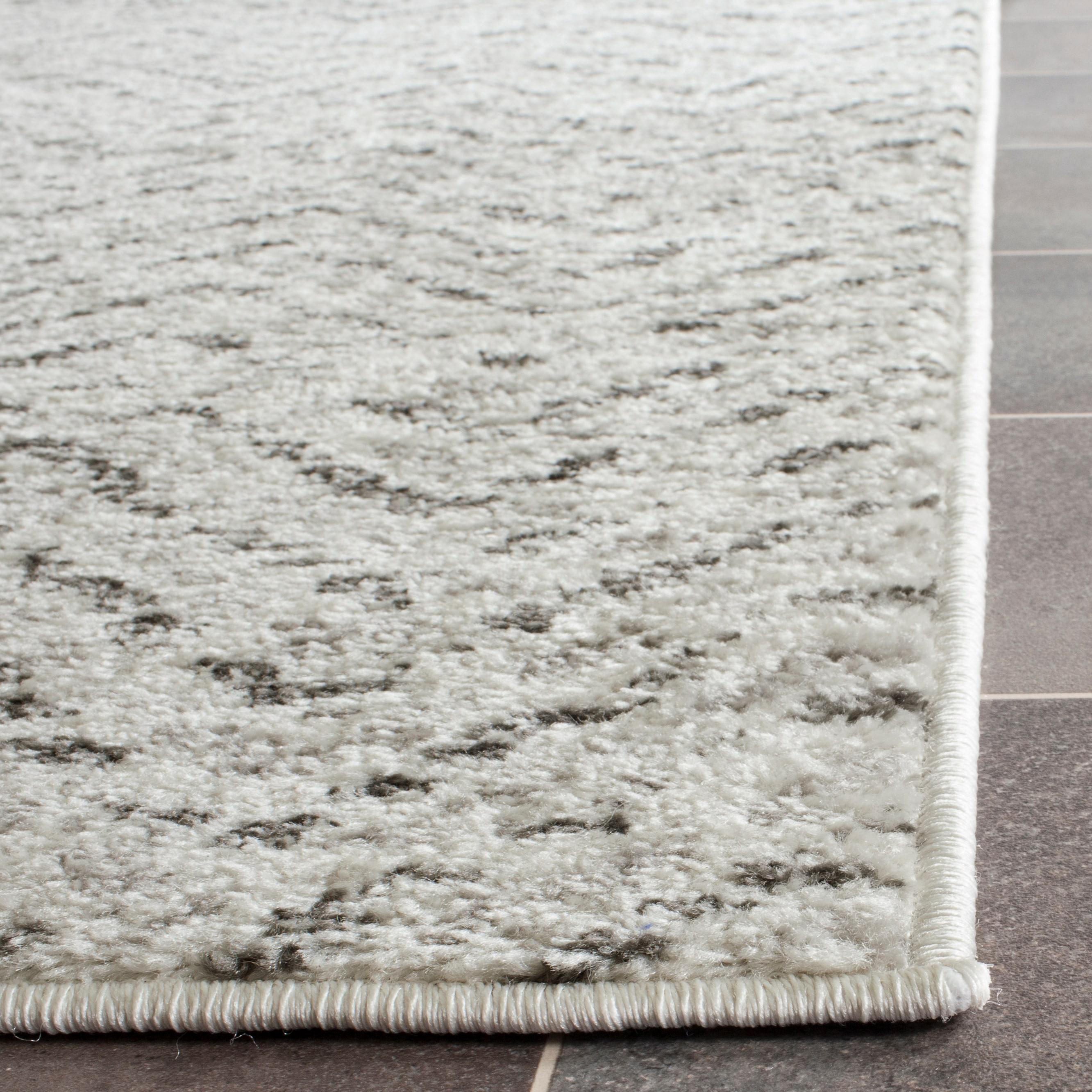 Adirondack ADR104 Power Loomed Runner Rug - Ivory/Charcoal - 2'6"x12' - Safavieh.