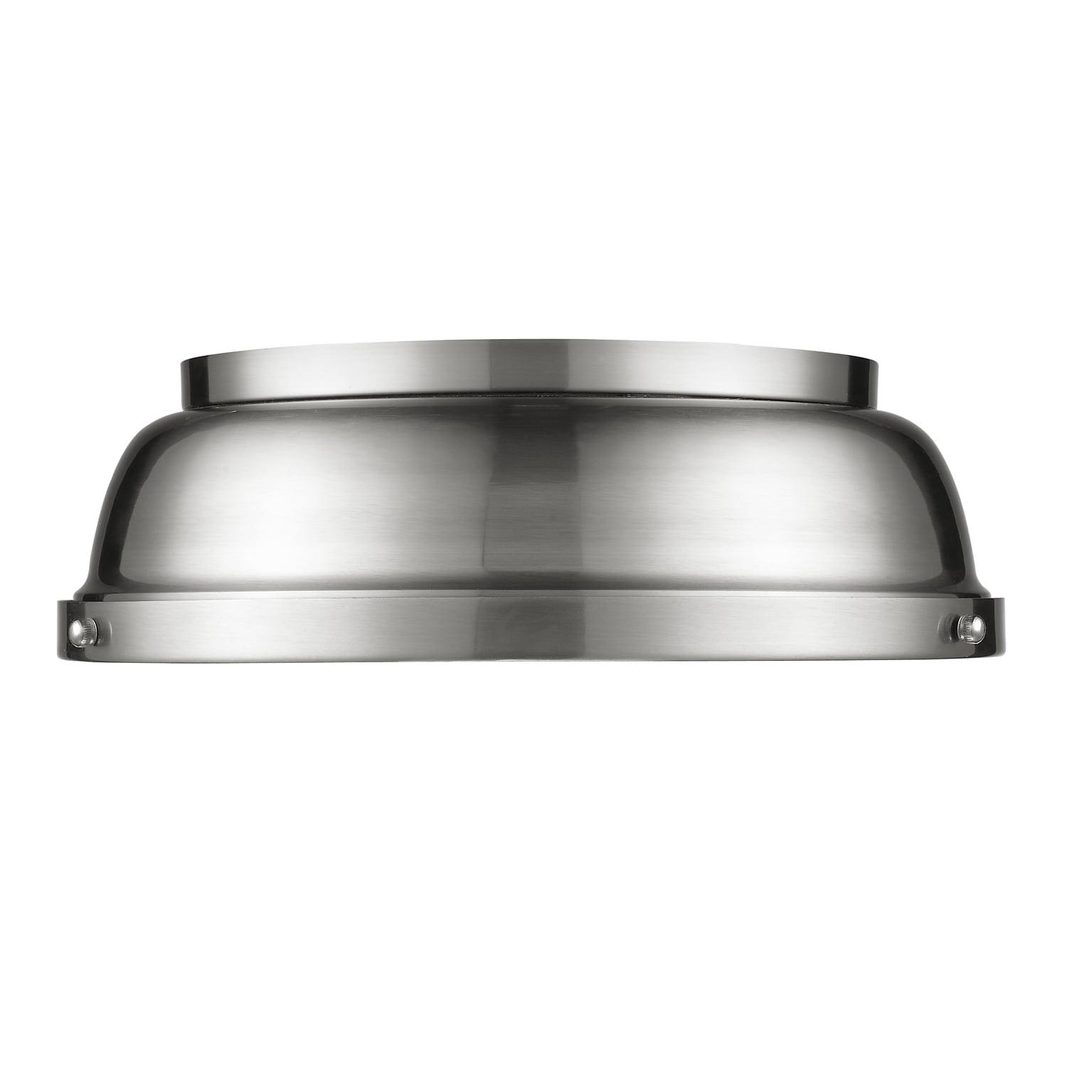 Golden Lighting Duncan 2-Light Flush Mount in Pewter
