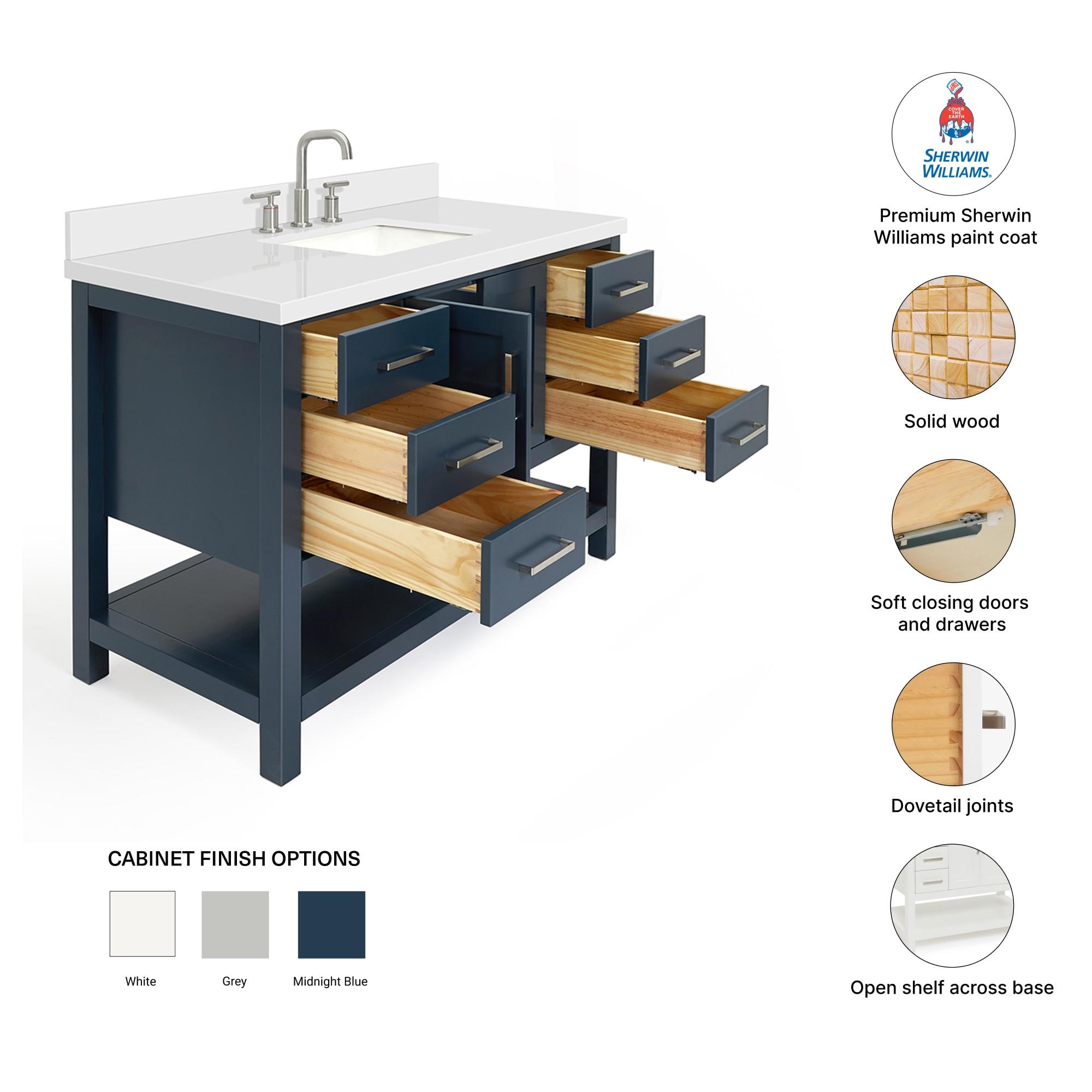 Magnolia 49" Single Bathroom Vanity Set