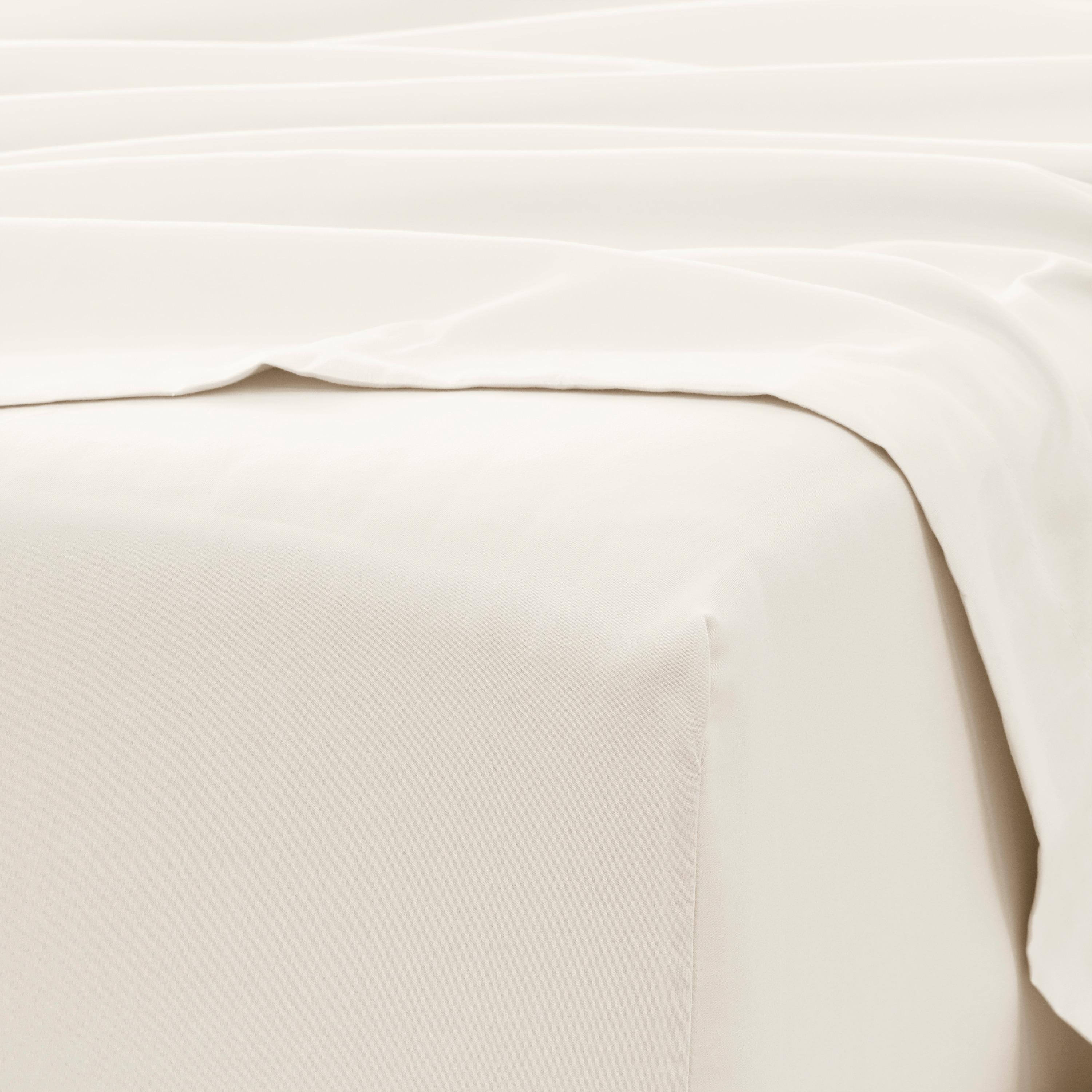 Ivory Twin Deep Pocket Microfiber Bed Sheet Set