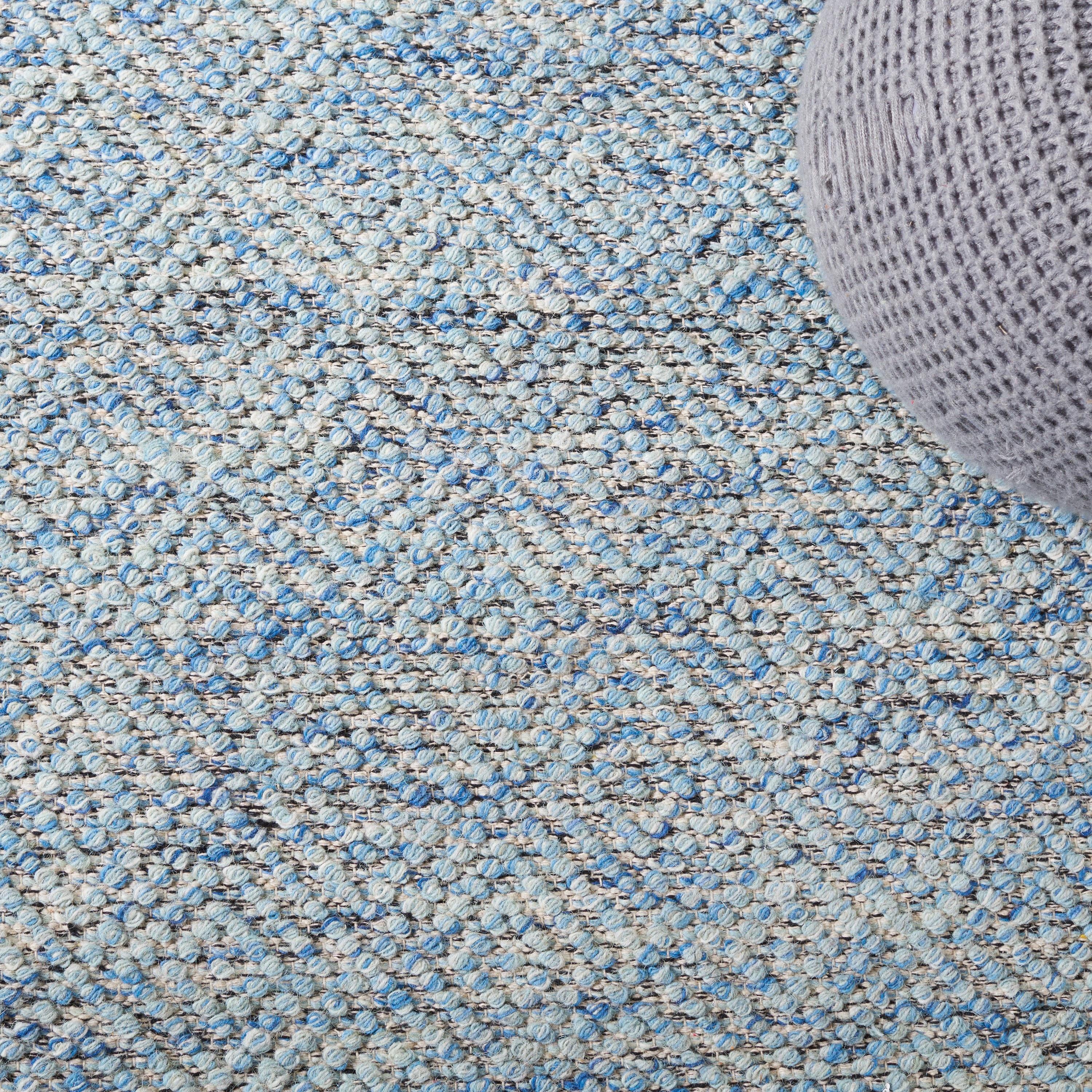 SAFAVIEH Natura Eanna Geometric Wool Area Rug, Blue, 9' x 12'