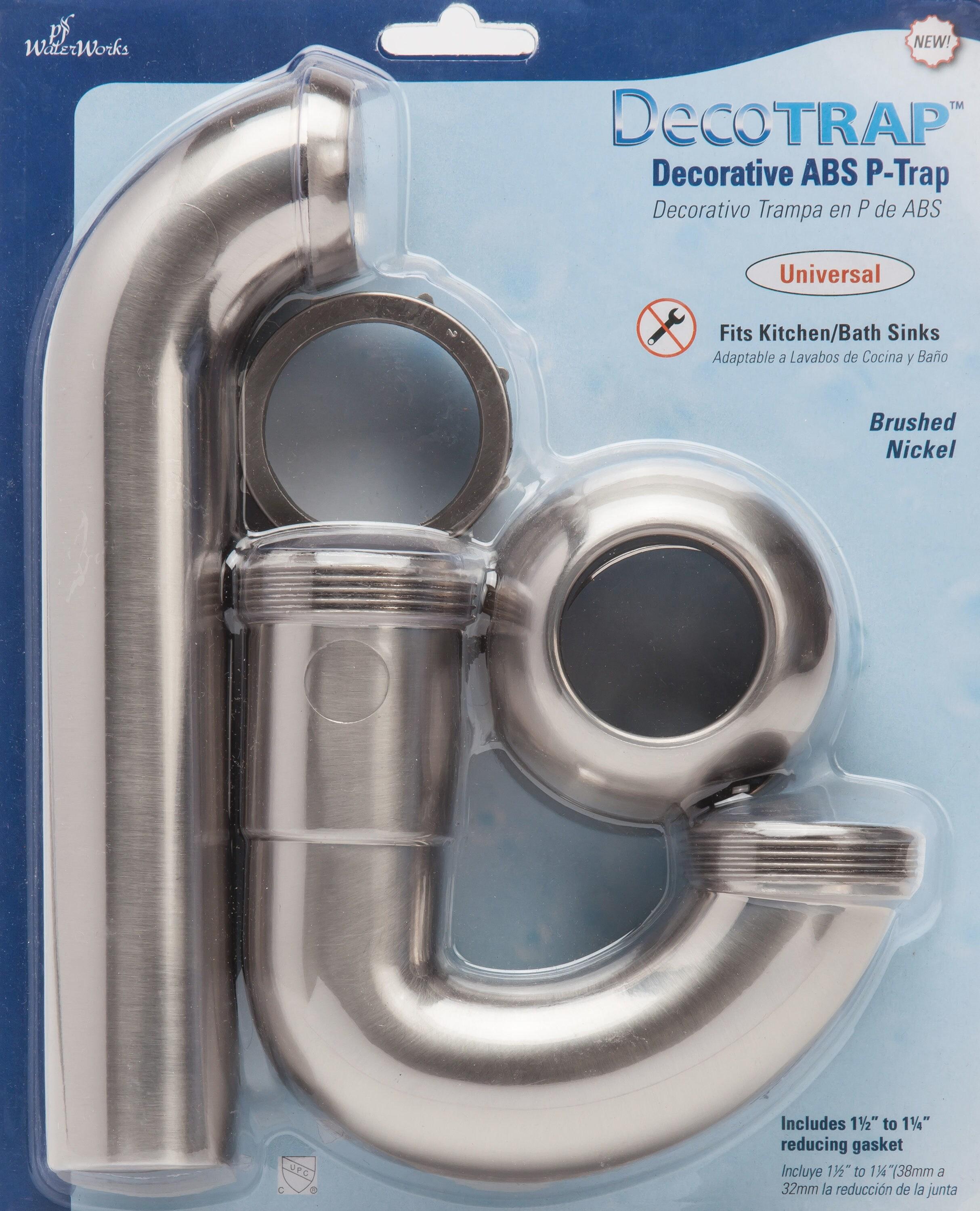 PF WaterWorks PF0703-BN Abdominales con Trampa para P, Chapado en Níquel