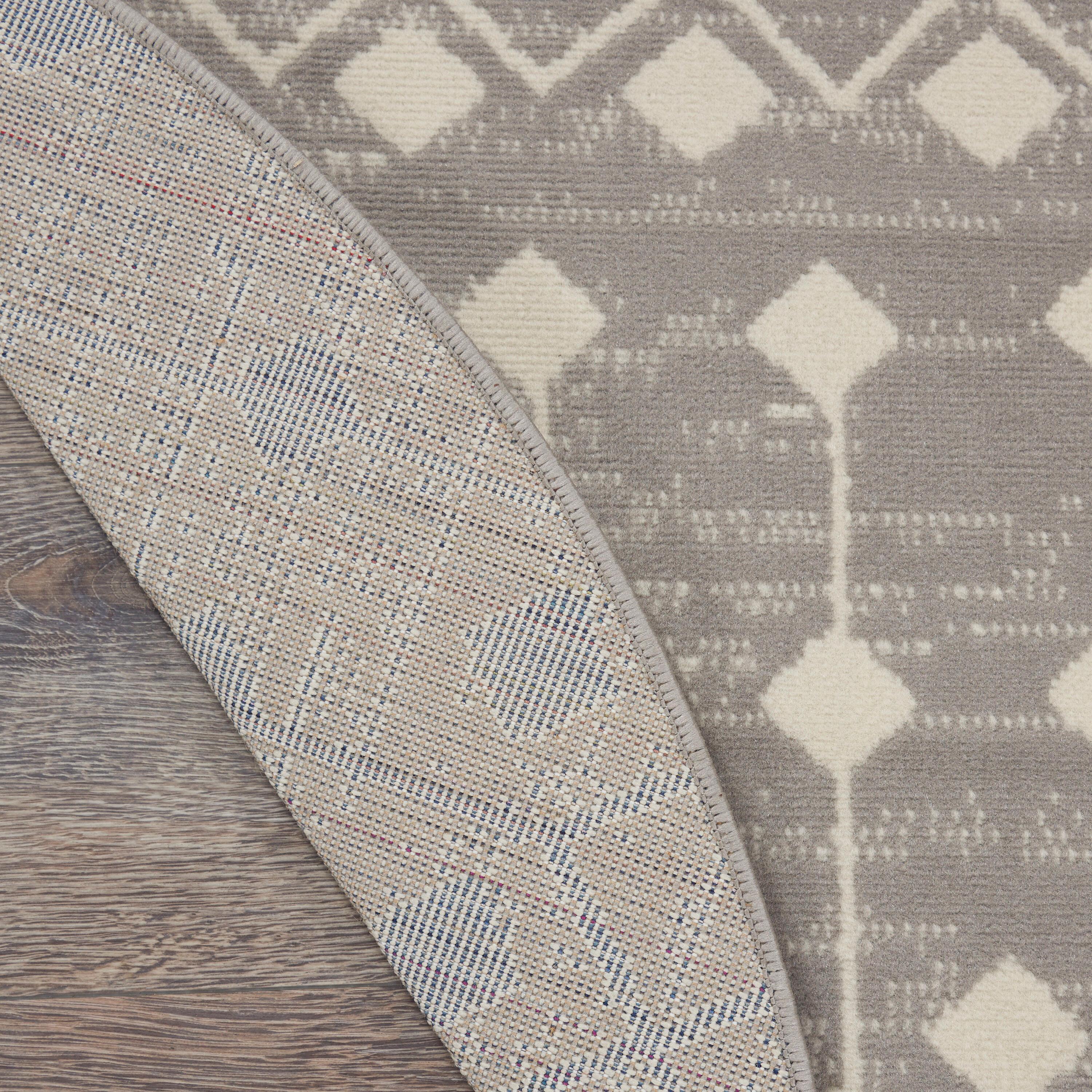 Nourison Grafix GRF37 Indoor Area Rug Grey 8' x ROUND