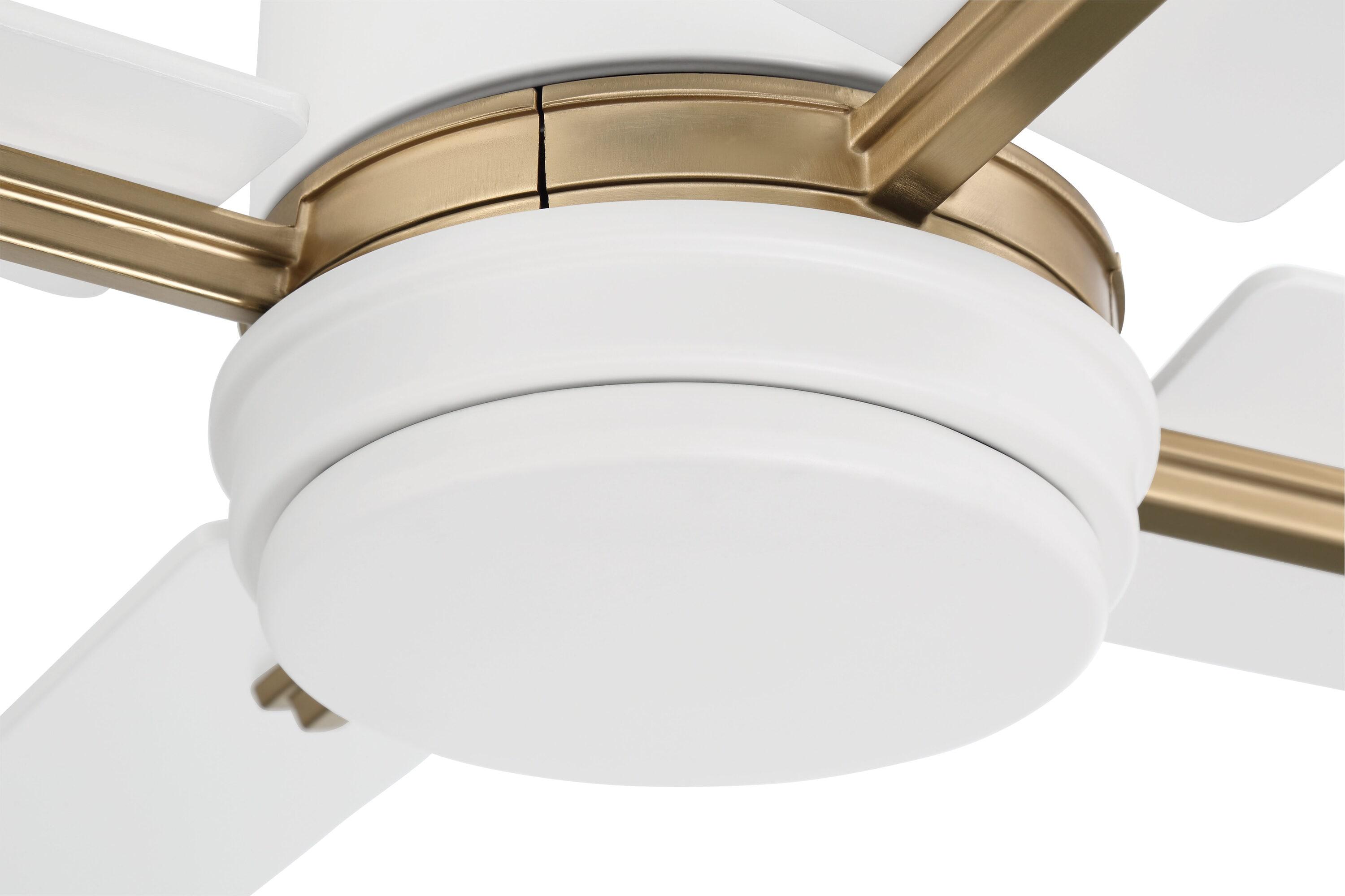 Craftmade  52" Teana Ceiling Fan Satin Brass/White - Hardwired
