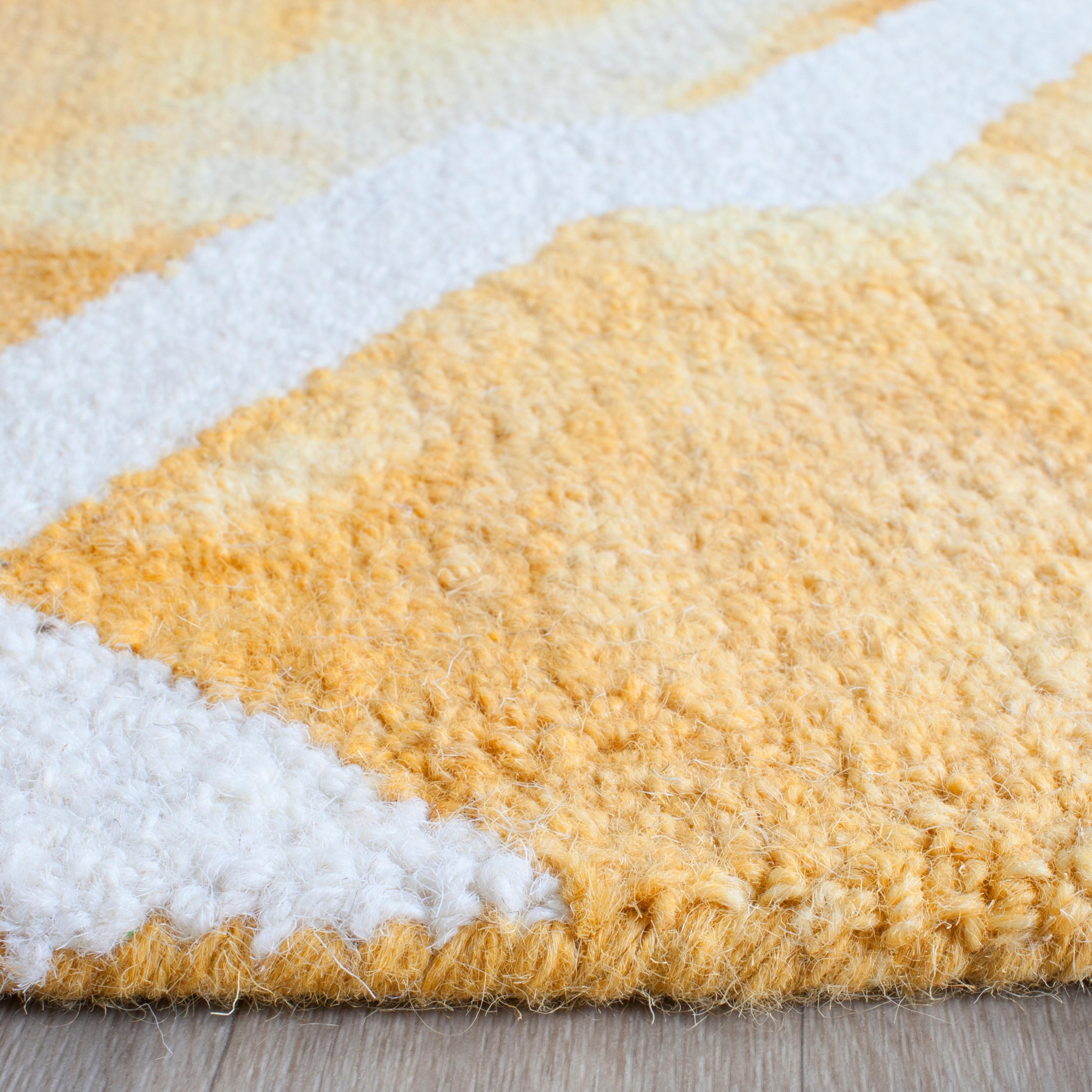 Dip Dye DDY540 Hand Tufted Indoor Area Rug - Gold/Ivory - 8'x10' - Safavieh