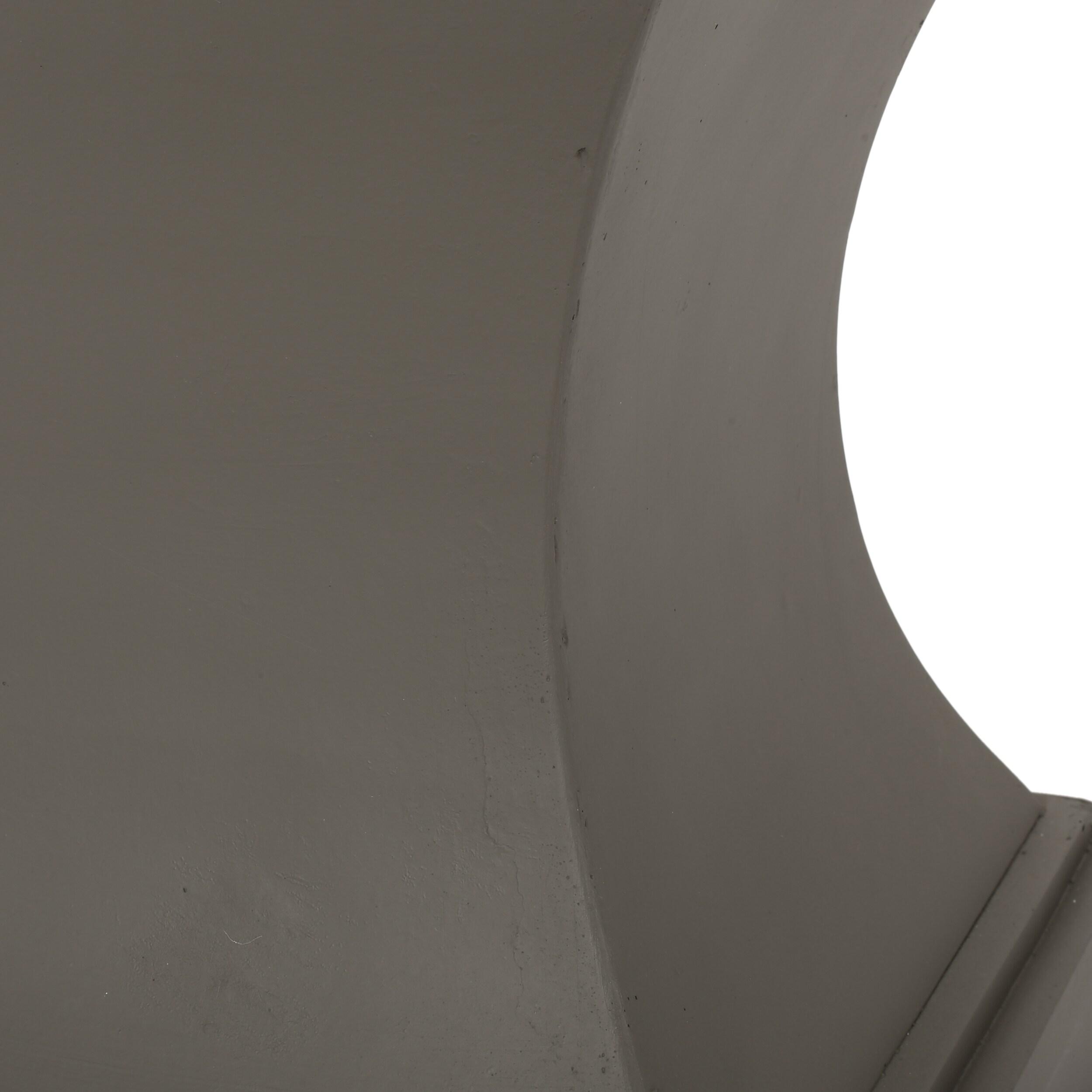 GDF Studio Atrass Outdoor Modern Lightweight Concrete Side Table, Light Gray