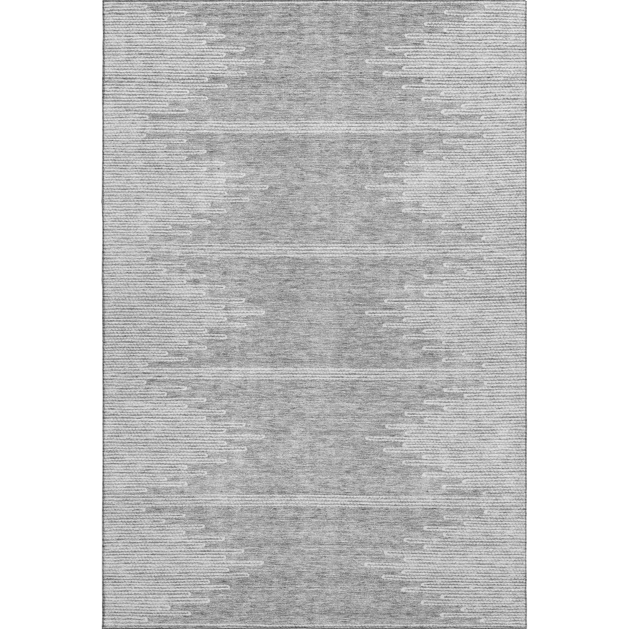 Addison Rugs Mayfield AMF647 Gray 2'6" x 3'10" Indoor Premium Machine Washable Rug, Silky Soft, Easy Clean, Non Shedding, Bedroom, Living Room, Dining Room, Kitchen, Patio Rug