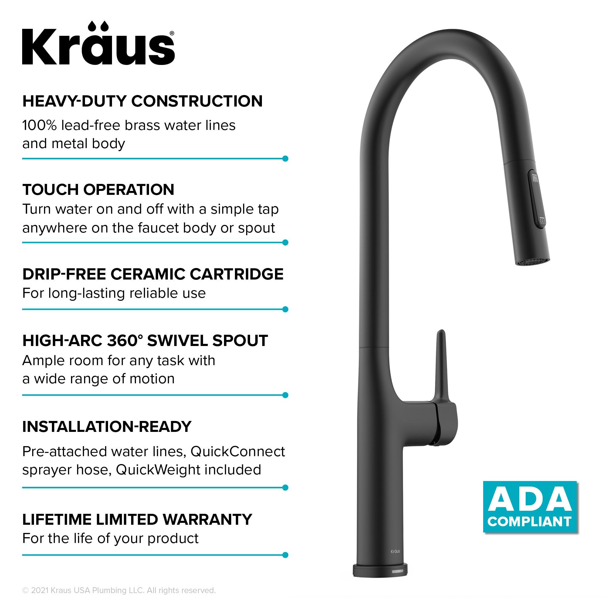 Pull Down Touch Single Handle Kitchen Faucet