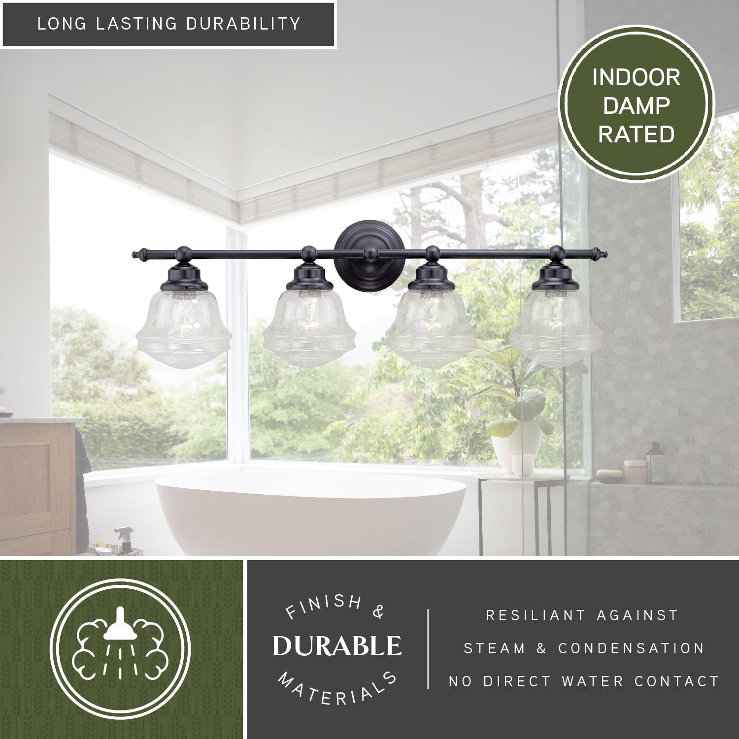 Vaxcel Huntley 4 - Light Vanity in  Oil Rubbed Bronze