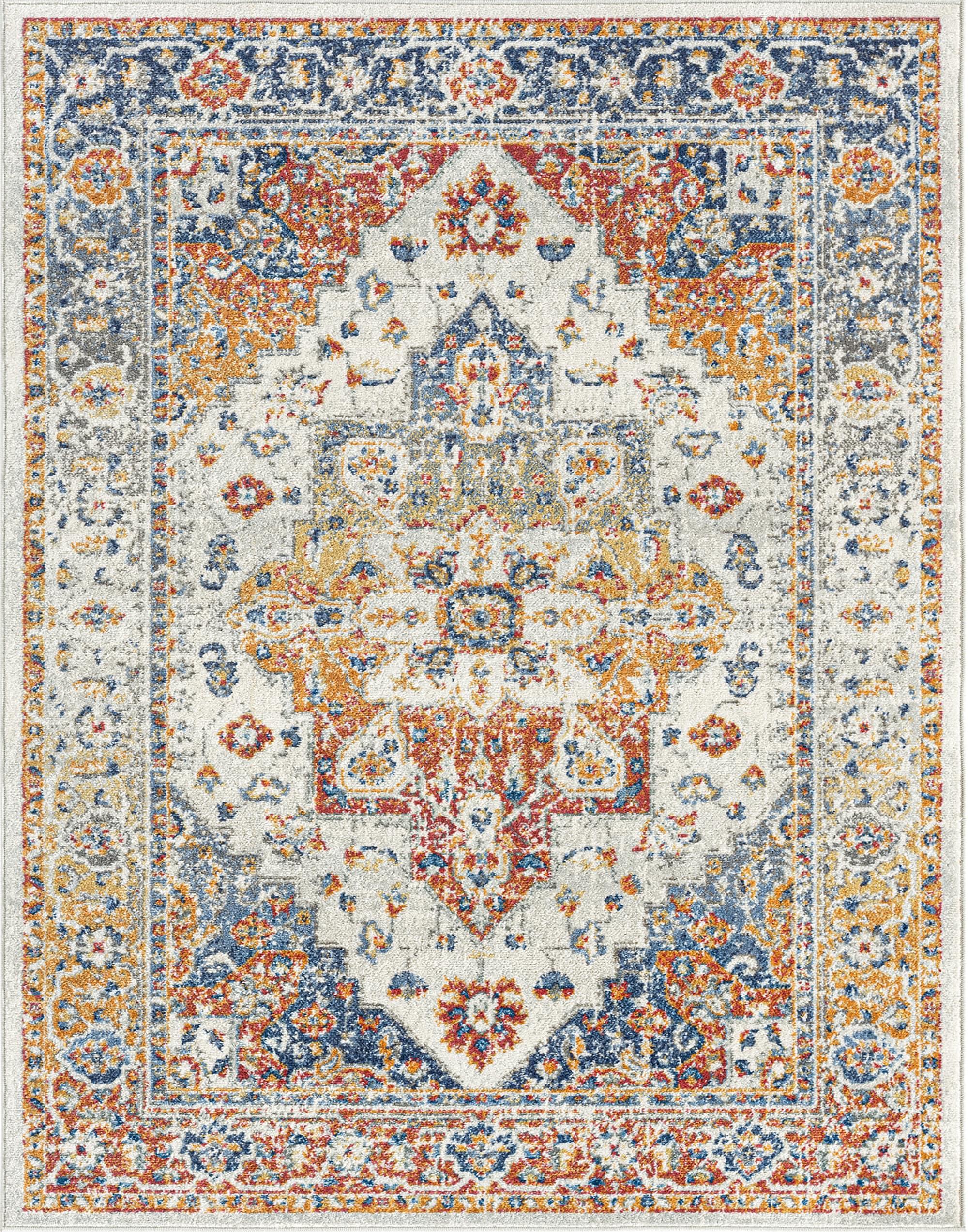 Chelsea Cream 9' x 12' Synthetic Oriental Area Rug