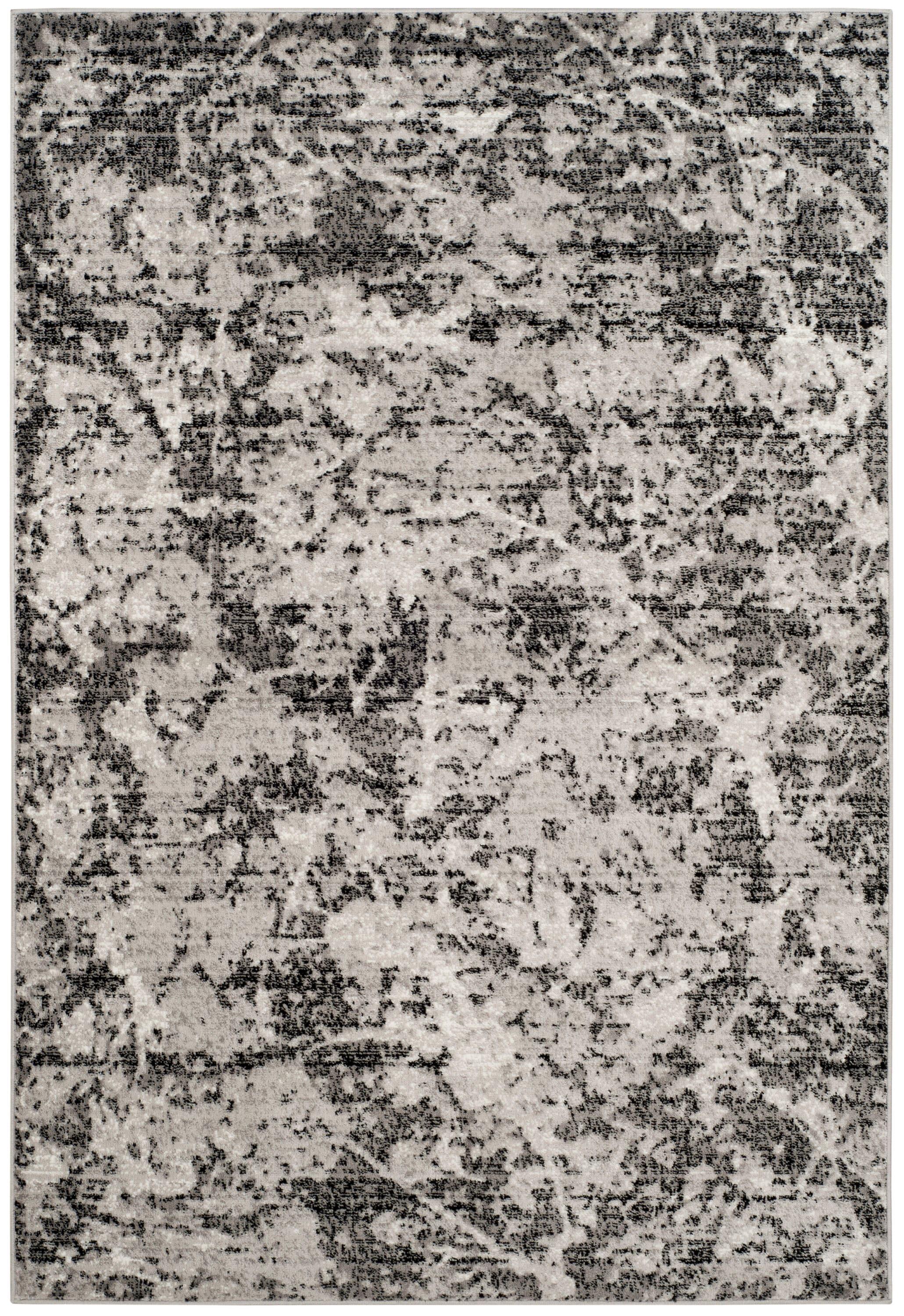 Skyler SKY186 Power Loomed Indoor Area Rug - Charcoal/Ivory - 5'1"x7'6" - Safavieh