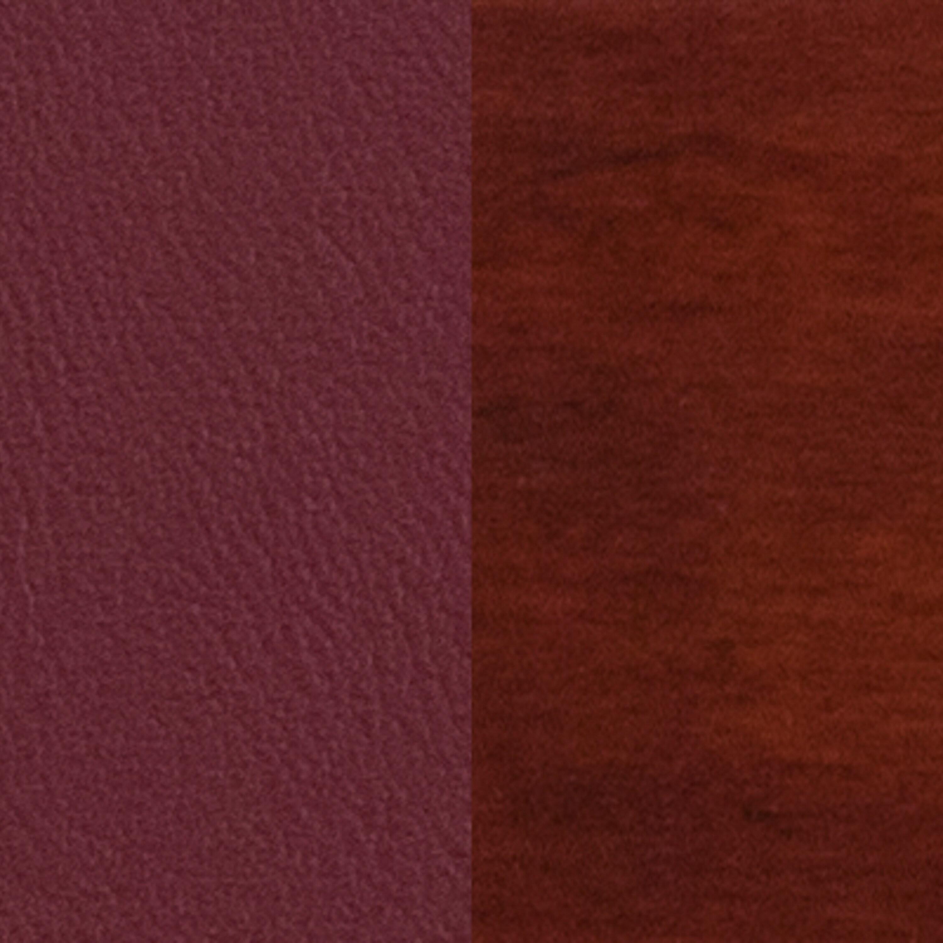 Flash Furniture Darby Series Slat Back Mahogany Wood Restaurant Chair - Burgundy Vinyl Seat