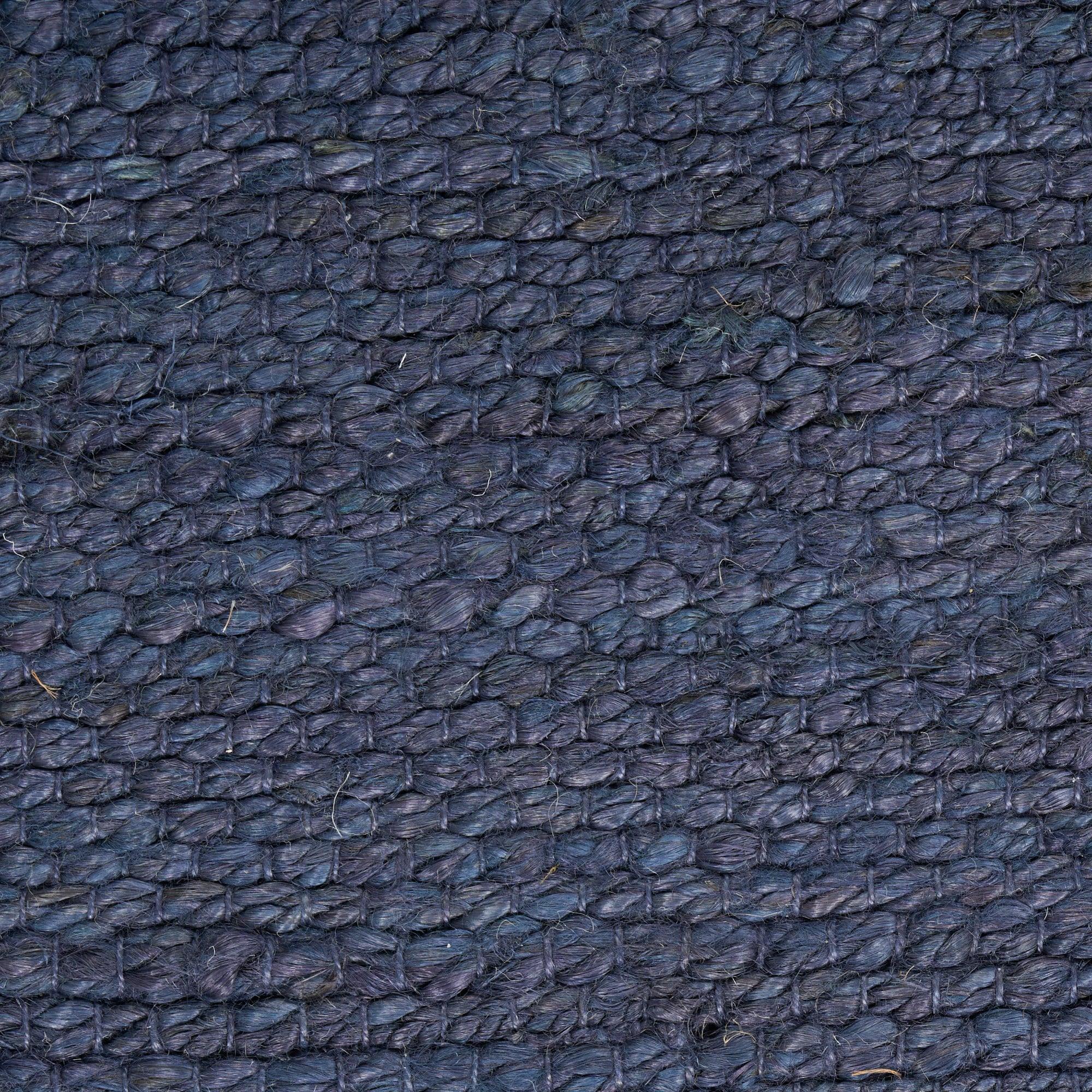 Nourison Natural Jute 4' x 6' Navy Farmhouse Indoor Rug
