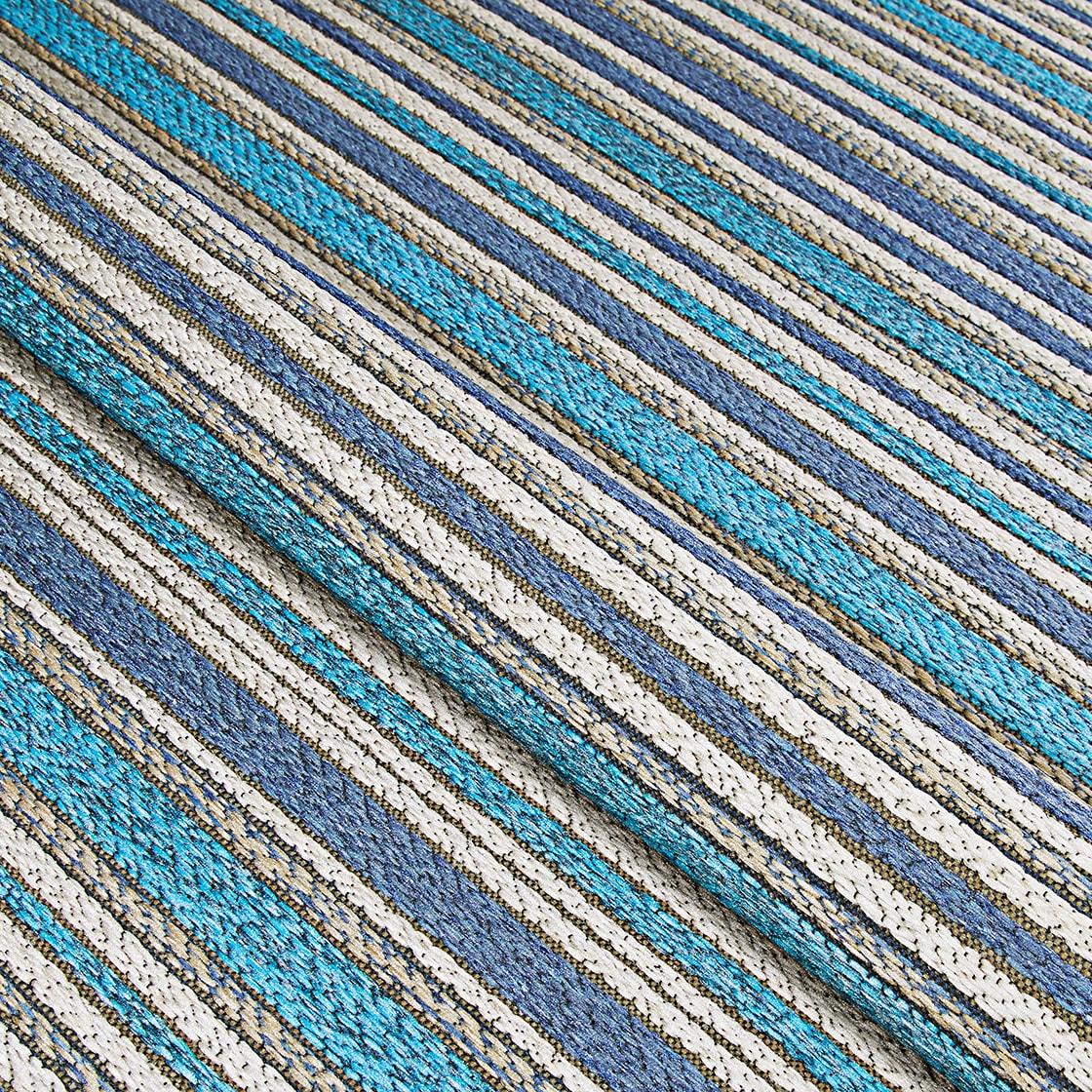 Couristan Cape Brockton Indoor / Outdoor Area Rug, Cobalt-Teal, 3'11" x 5'6"