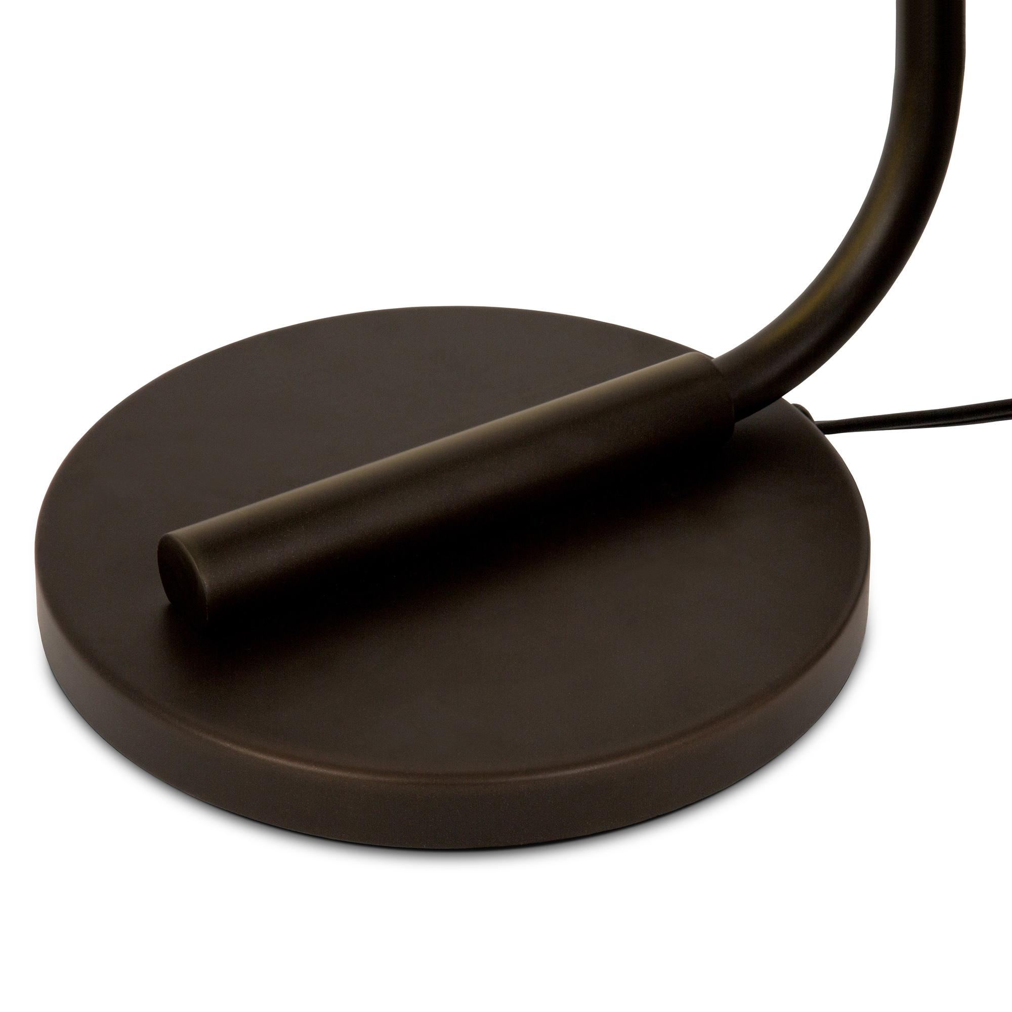 Evelyn&Zoe Mid-Century Modern Metal Table Lamp with Brass Shade