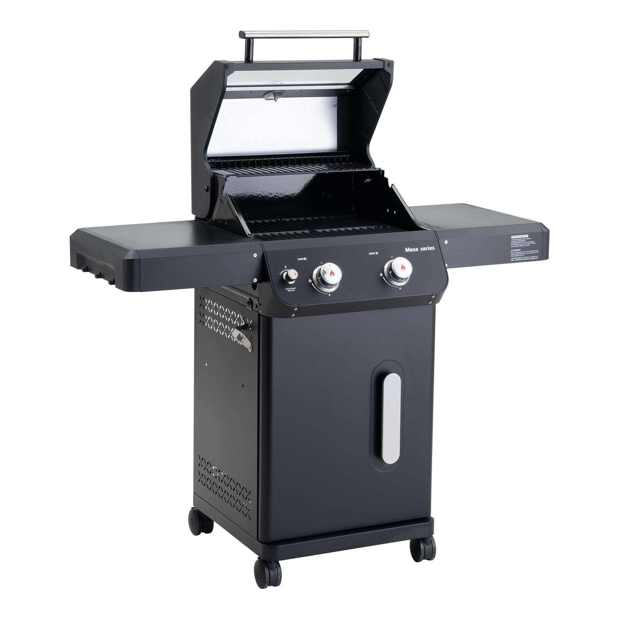 Monument Grills Mesa Series 2-Burner Free Standing Stailless Liquid Propane 24000 BTU Gas Grill with Cabinet