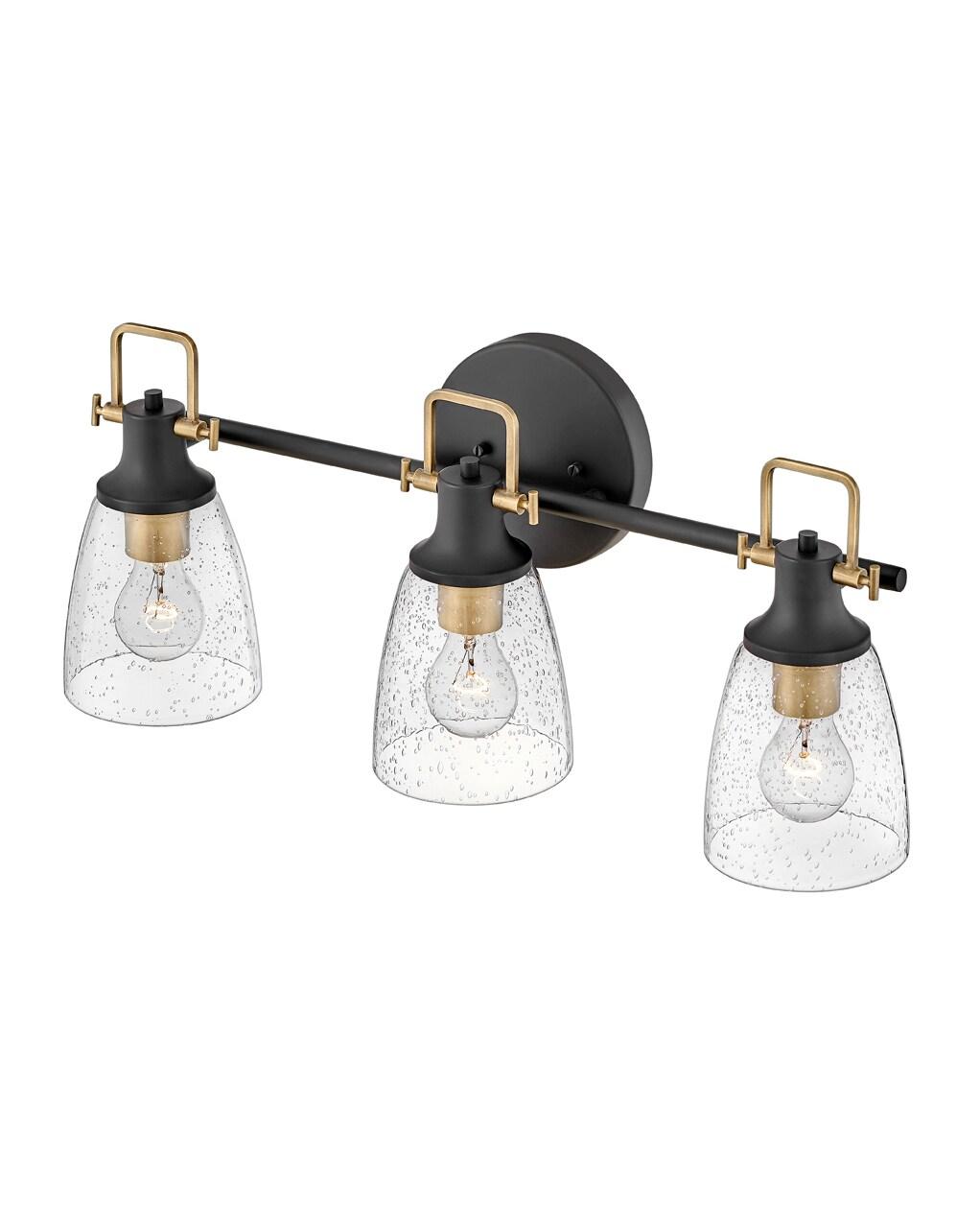 Easton 3-Light Dimmable Black Vanity light