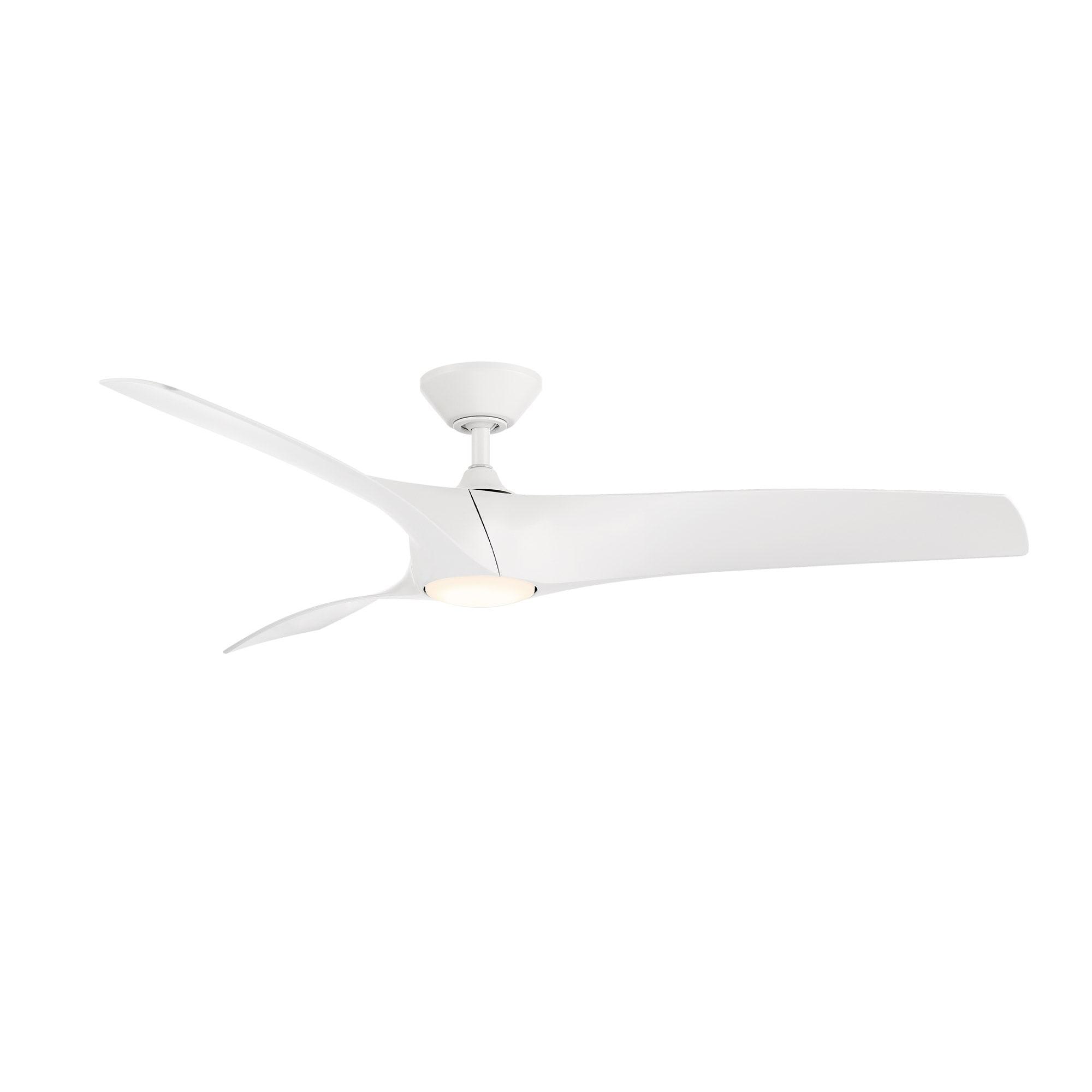 Zephyr 3 - Blade Outdoor/Indoor Smart Ceiling Fan with 2700K-3000K-4000K-5000K Selectable LED Light Kit and Remote Control Included