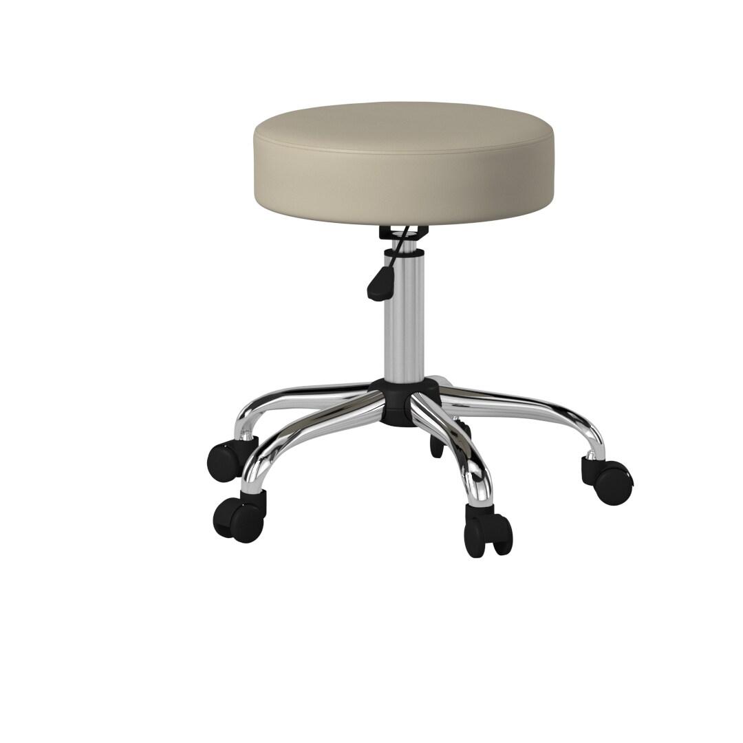 Boss Office & Home B240-BG Transitional Adjustable Upholstered Medical Stool, Beige