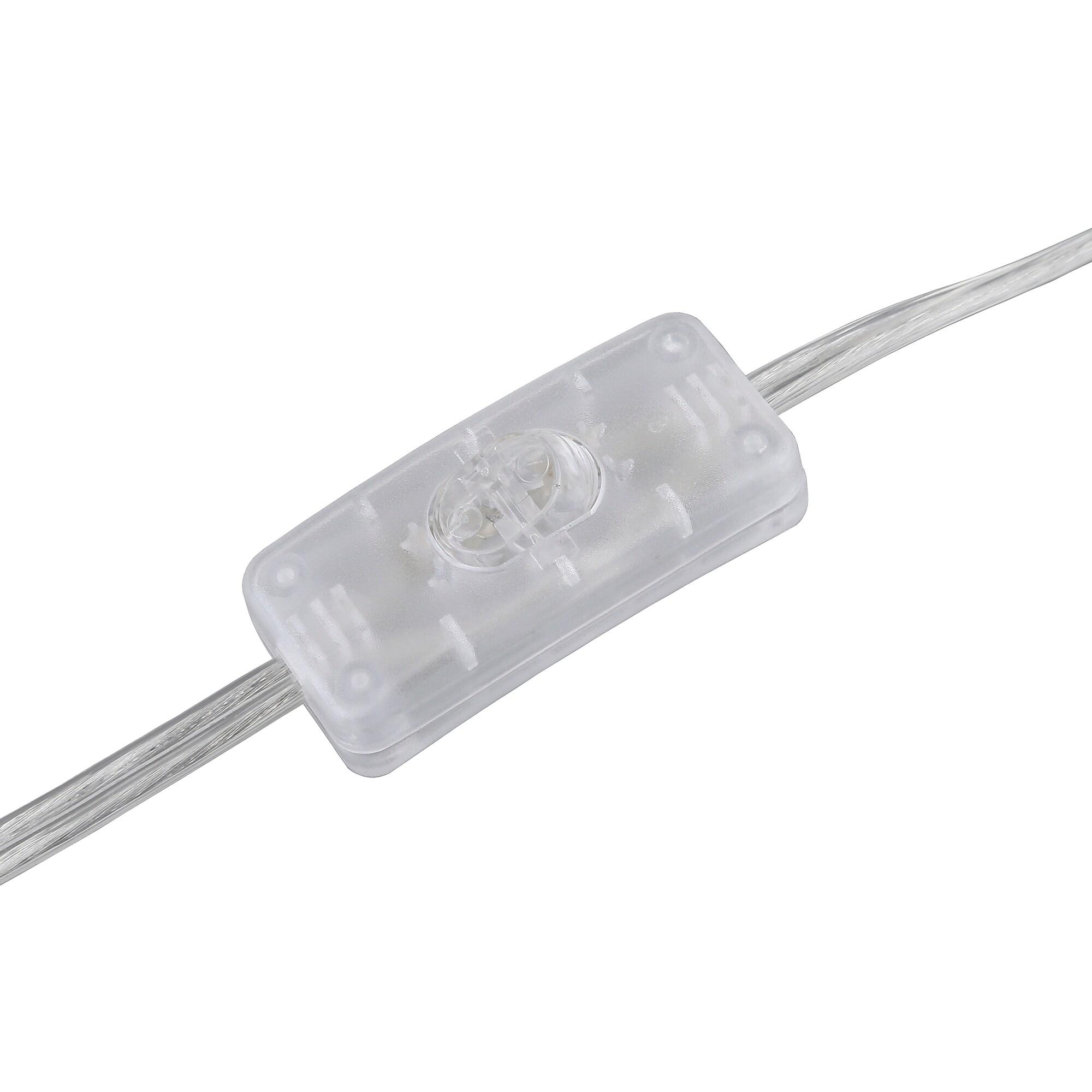 Evelyn&Zoe Modern Metal Table Lamp with Seeded Glass Shade