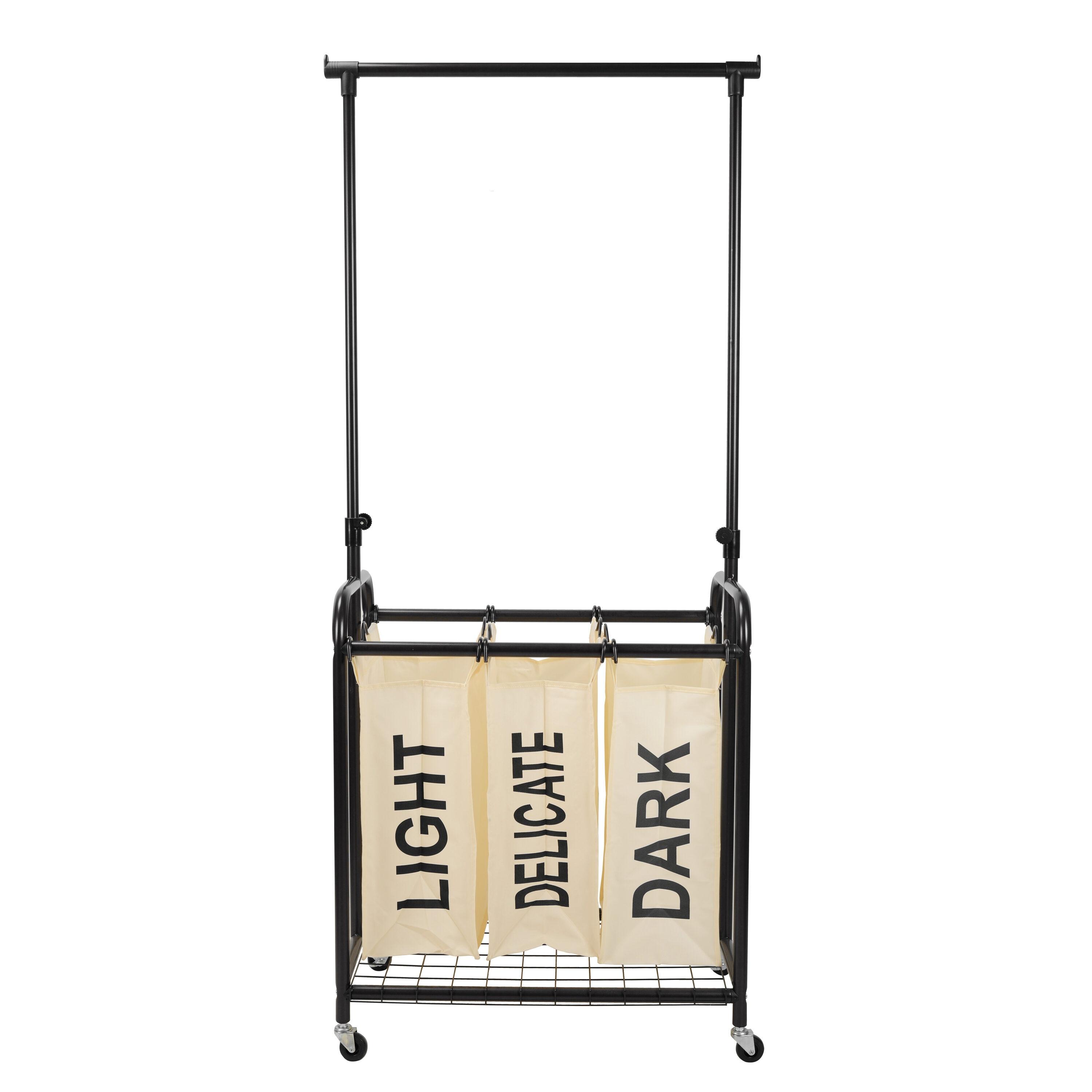 Rebrilliant Metal Rolling Laundry Sorter with Handles