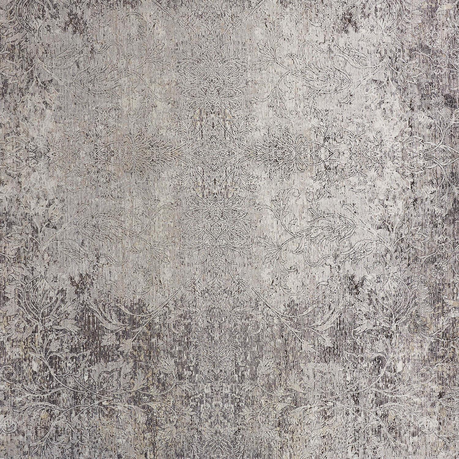 Sarrant Transitional Medallion Gray/Ivory/Tan Area Rug