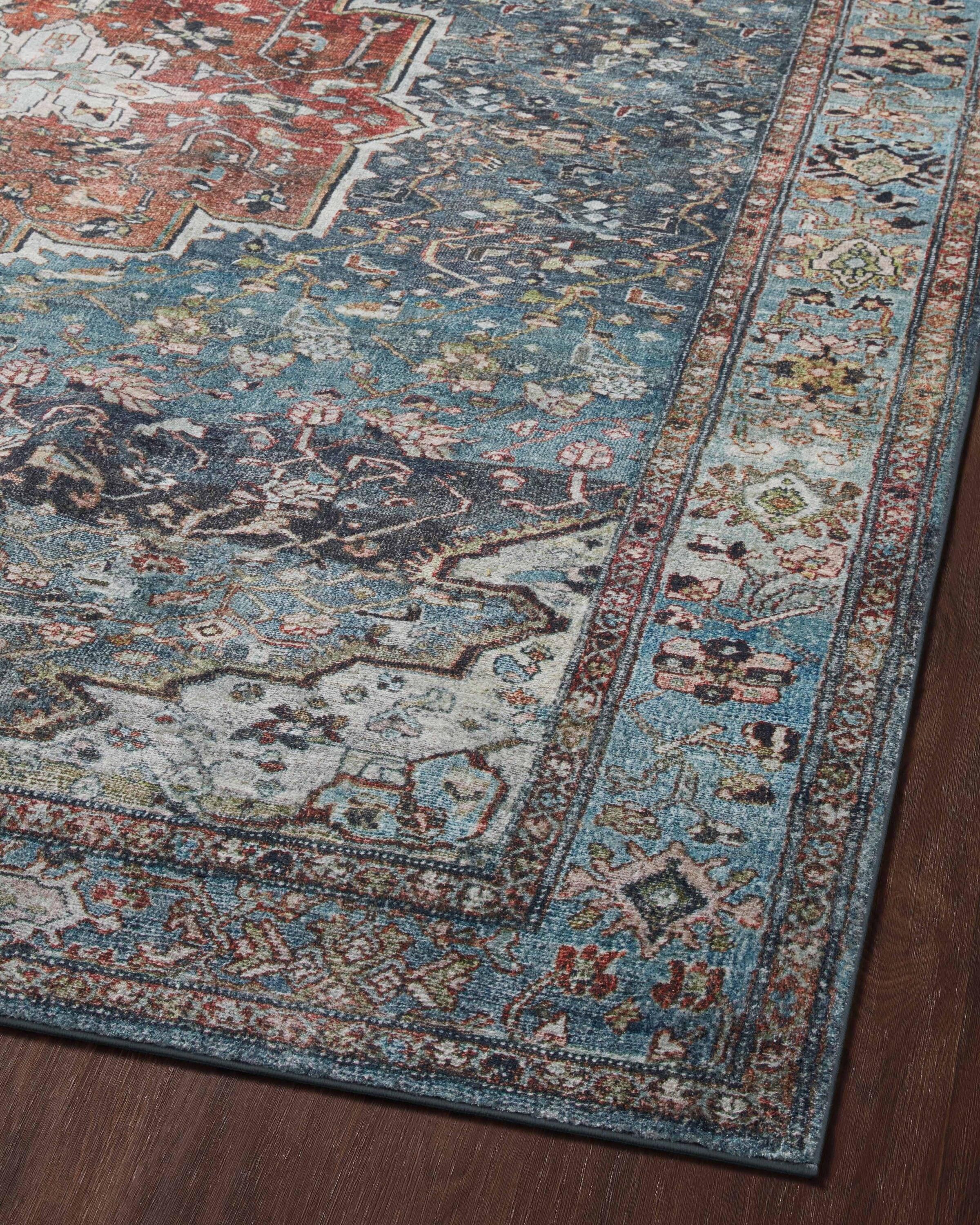 Loloi II Loloi Margot Ocean/Brick Area Rug feat. CloudPile