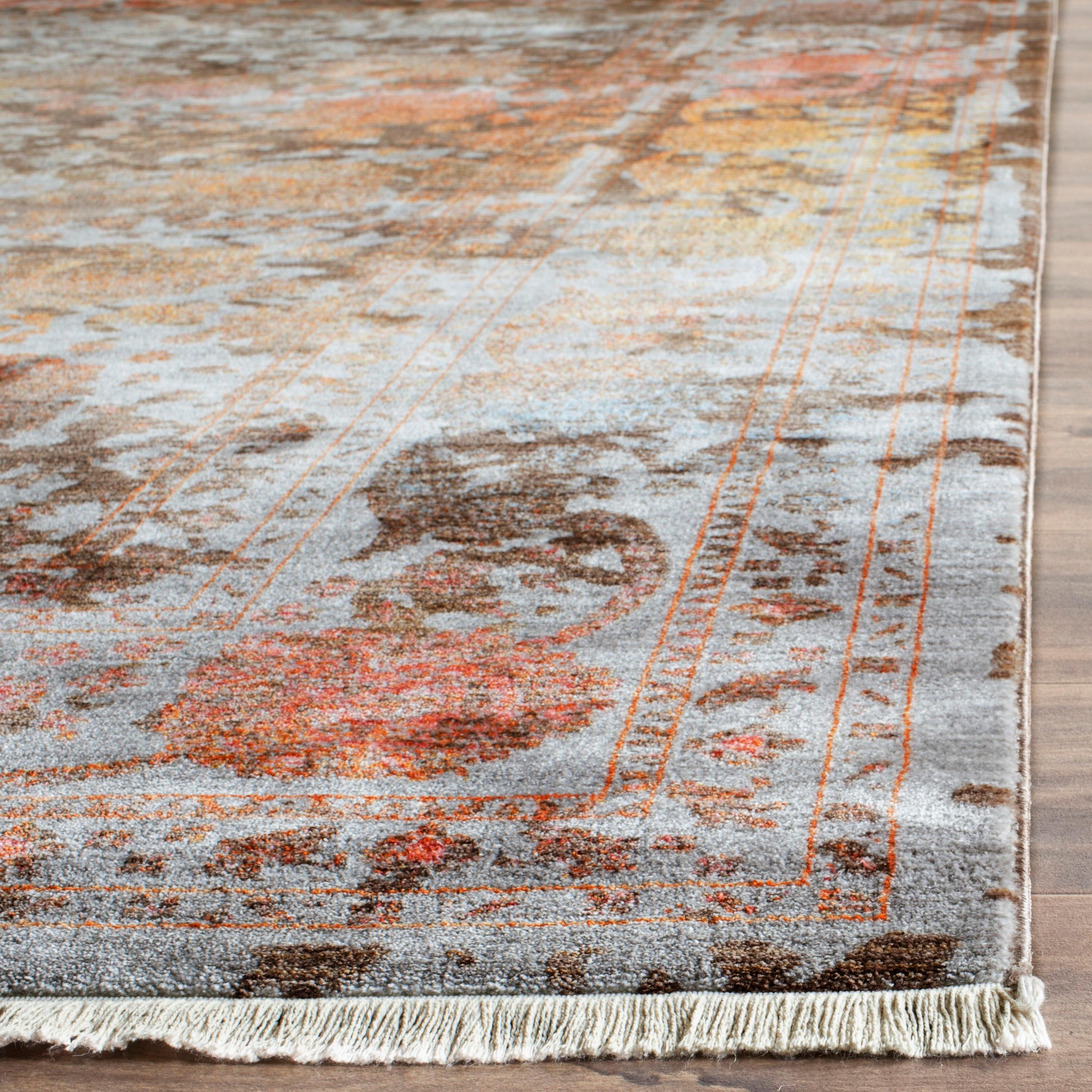 Vintage Persian VTP409 Power Loomed Indoor Area Rug - Brown/Multi - 4'x6' - Safavieh.
