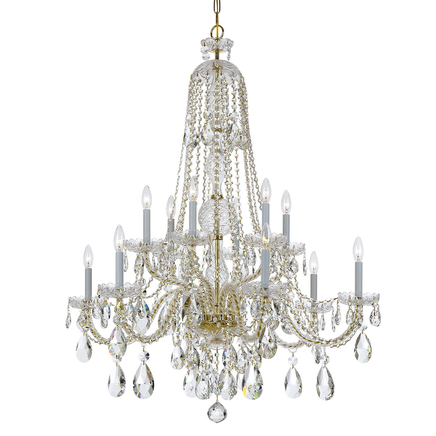 Crystorama Lighting - 12 Light Chandelier - Chandelier - Crystal - Six Light