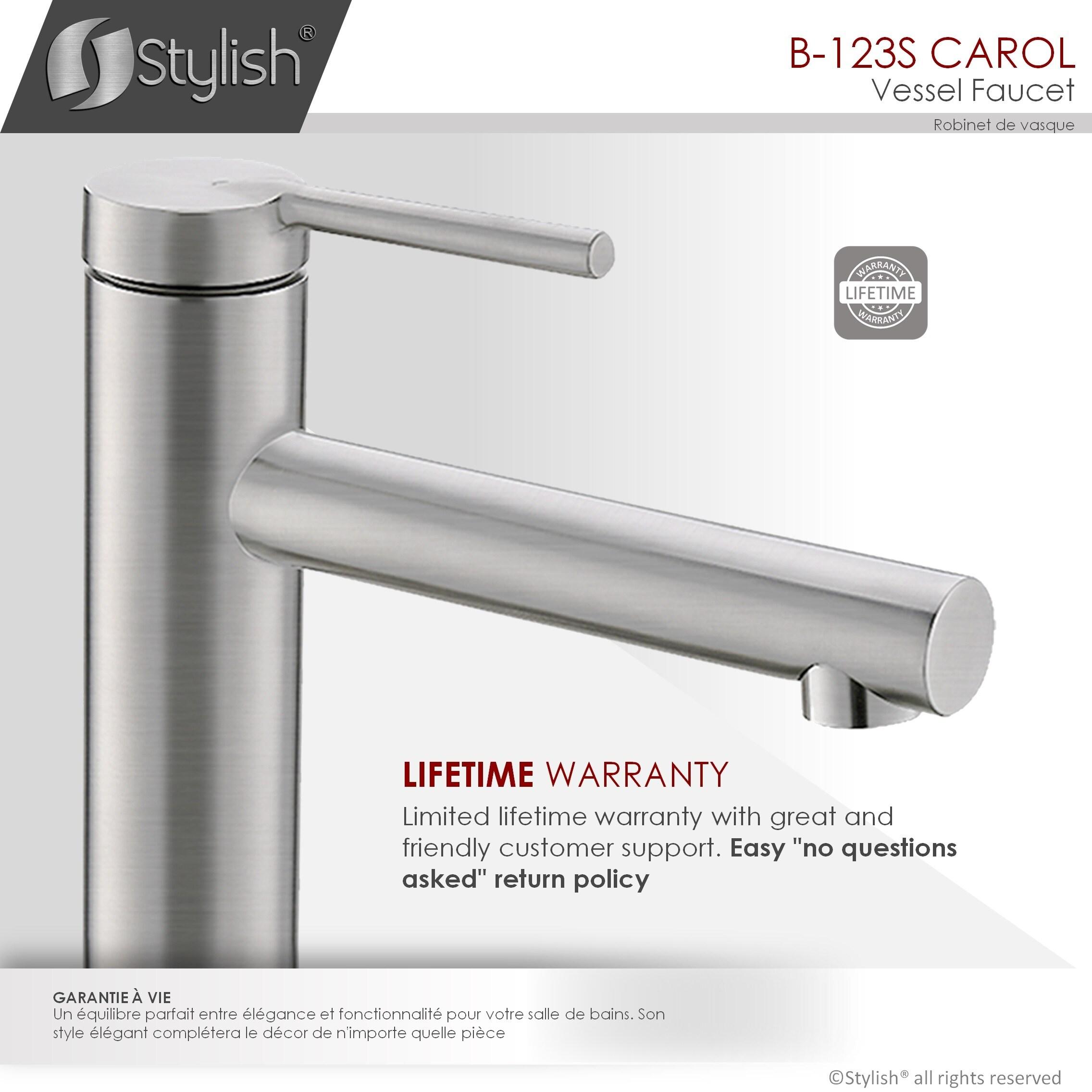 Stylish Aura Carol One-Handle Vessel Bathroom Faucet