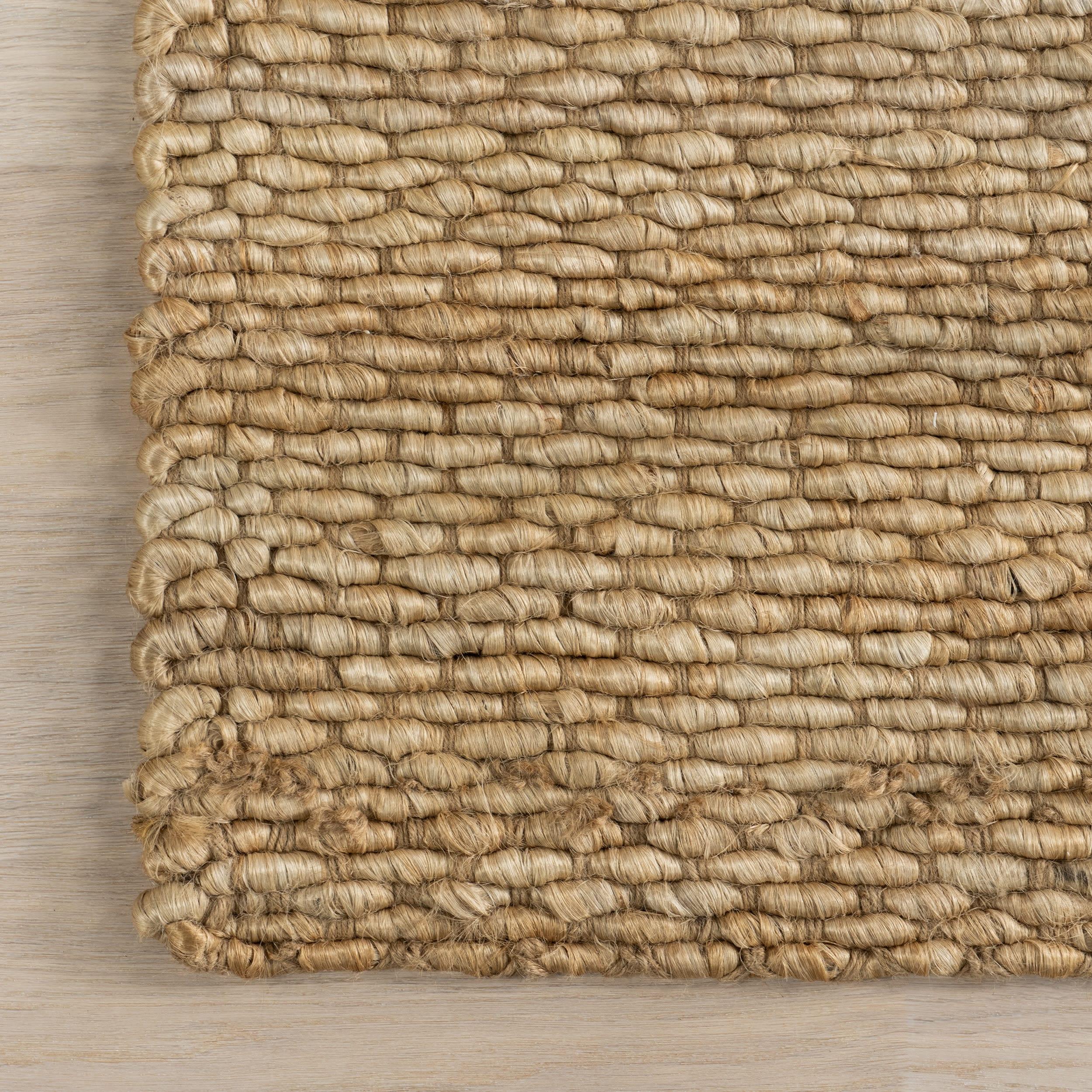 nuLOOM Hailey Handwoven Jute Area Rug, 6' x 9', Natural