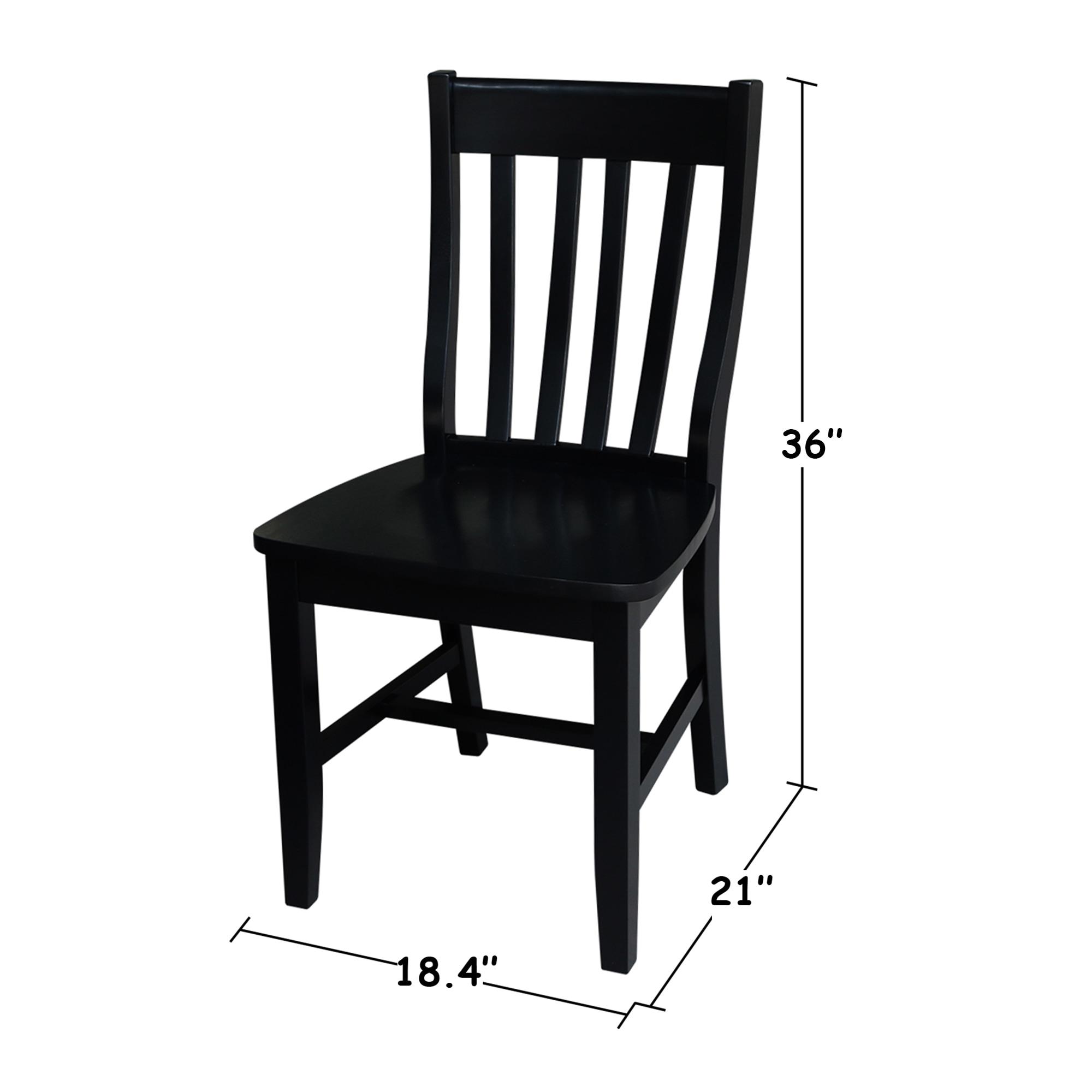 August Grove® Toby 18.5'' H Solid Wood Side Chair (Set of 2)