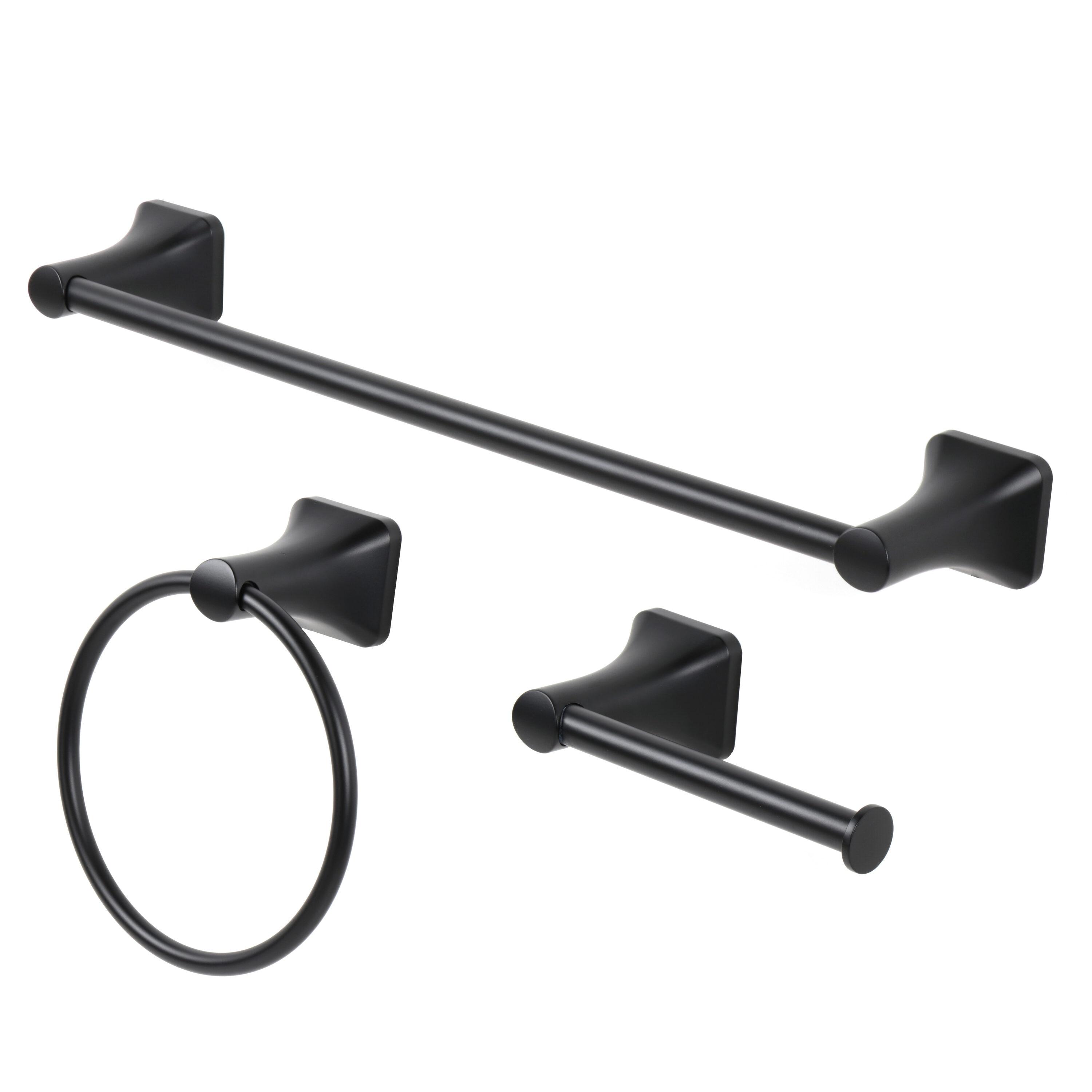 Moen Banbury Y2686BL Towel Ring, 6 in Dia Ring, Aluminum/Zinc, Matte, Wall Mounting