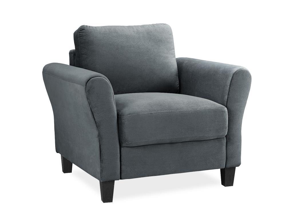 Lifestyle Solutions Alexa Club Chair, Gray Fabric