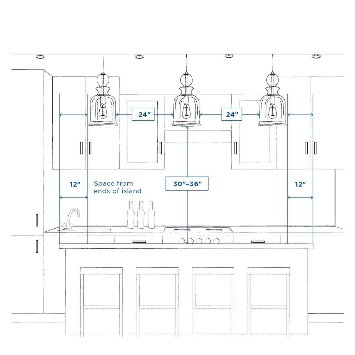 Progress Lighting, Clifton Heights, 4-Light Chandelier, Matte Black, Etched Square Glass Shades