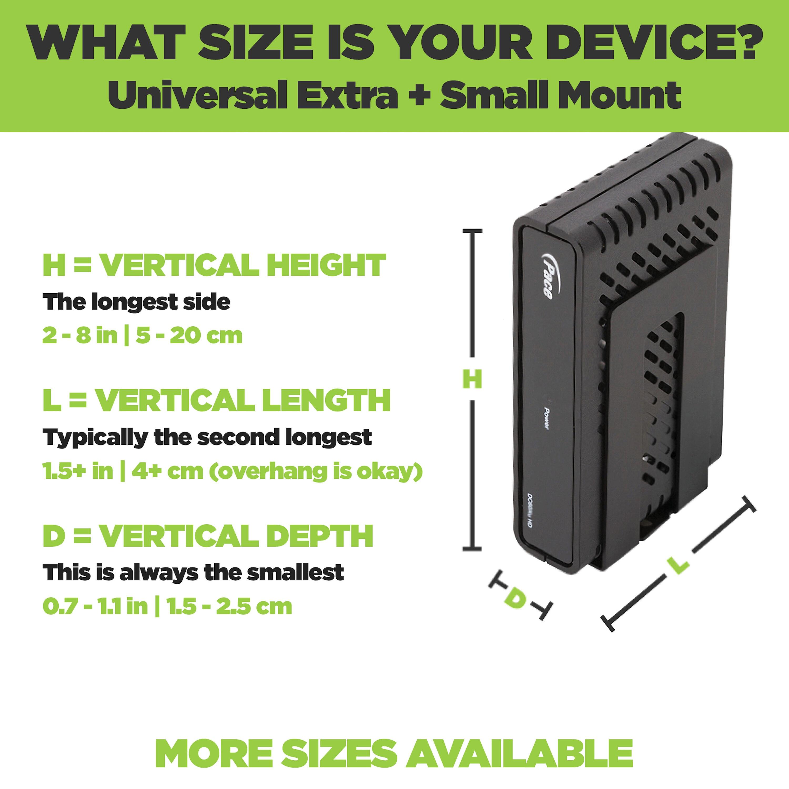 HIDEit Mounts HIDEit Uni-XS | Adjustable Extra Small Electronic Device Wall Mount