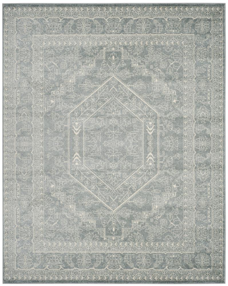 Adirondack ADR108 Power Loomed Area Rug - Slate/Ivory - 10'x14' - Safavieh.