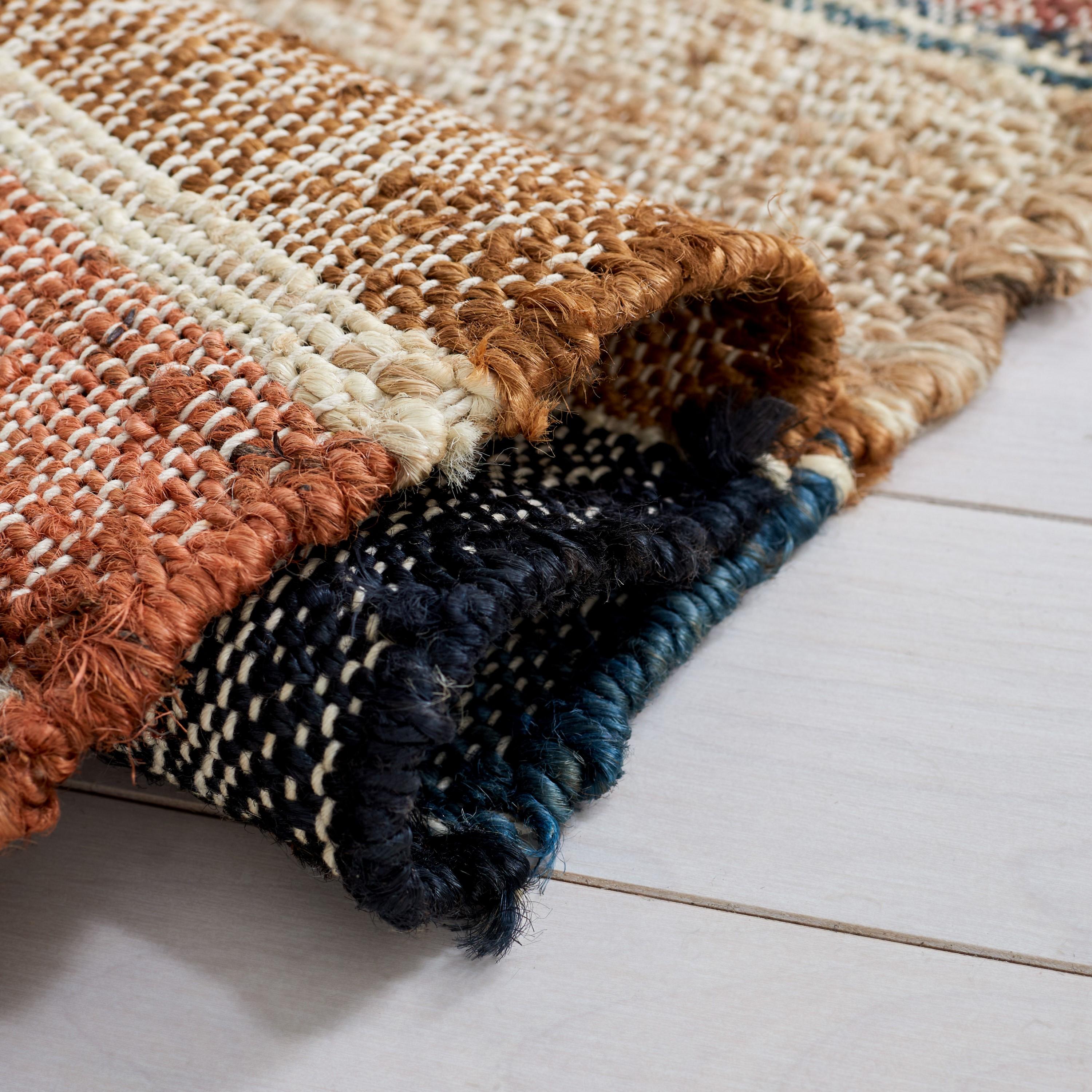 SAFAVIEH Kilim Marie Tribal Area Rug, Blue/Rust, 9' x 12'