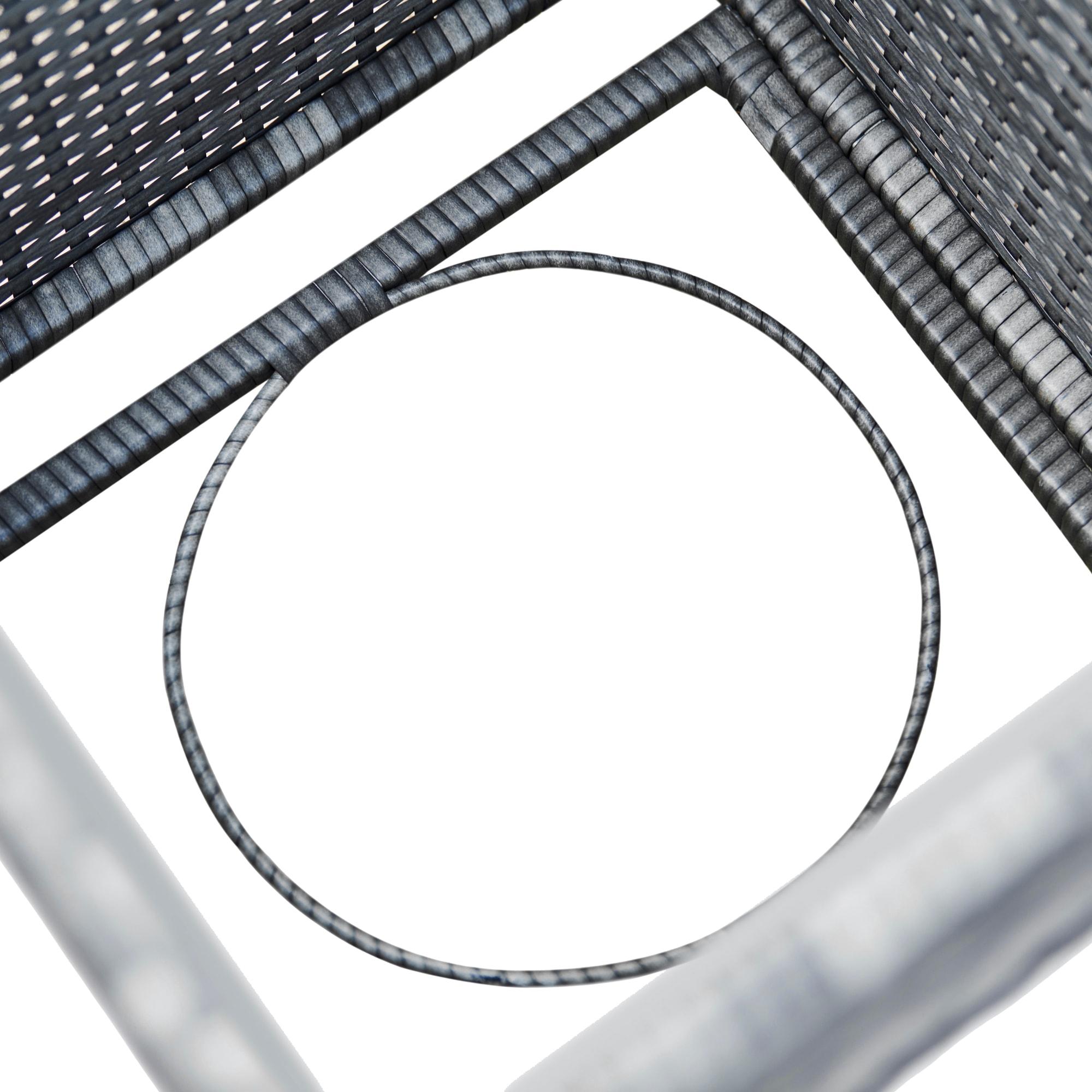 Teamson Home Outdoor PE Rattan & Wicker Propane Tank for 20-lb. tanks Cover Table