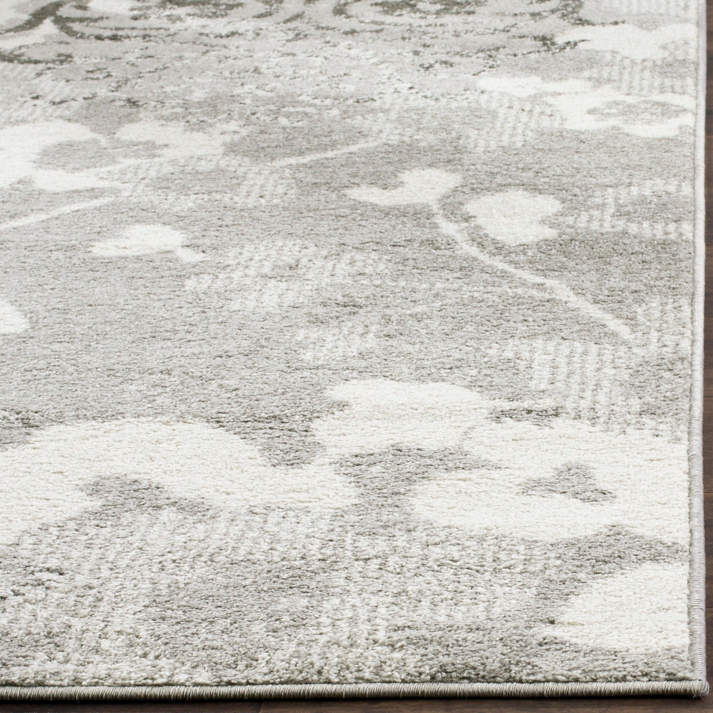 Adirondack ADR114 Machine Made Indoor Area Rug - Silver/Ivory - 4'x6' - Safavieh