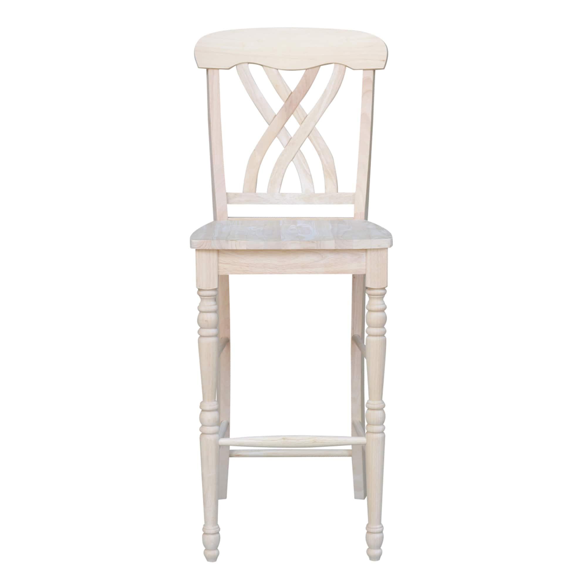 30 in. Seat Height Lattice Bar Height Stool